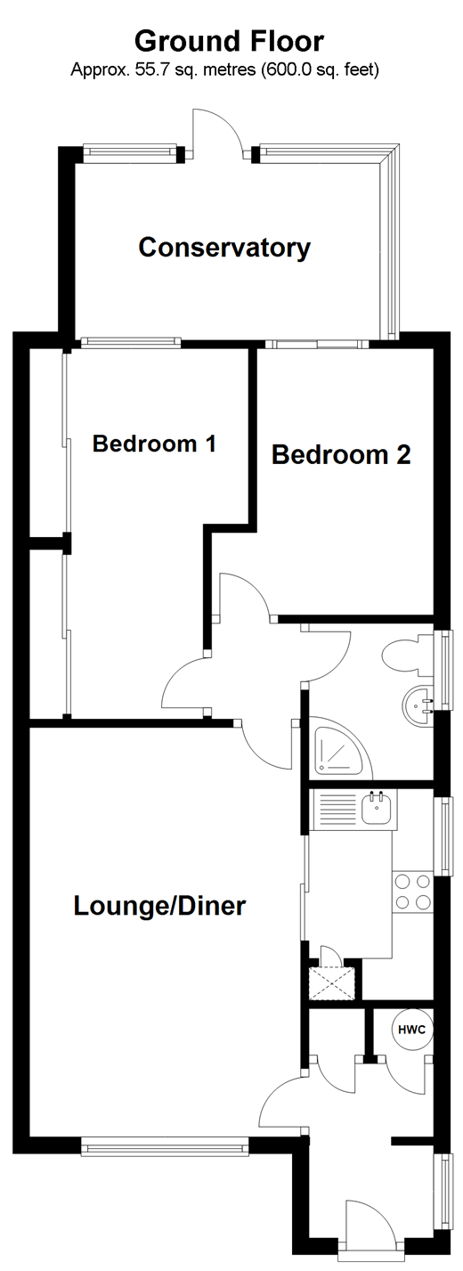 2 Bedrooms Semi-detached bungalow for sale in Hambrook Walk, Sittingbourne, Kent ME10