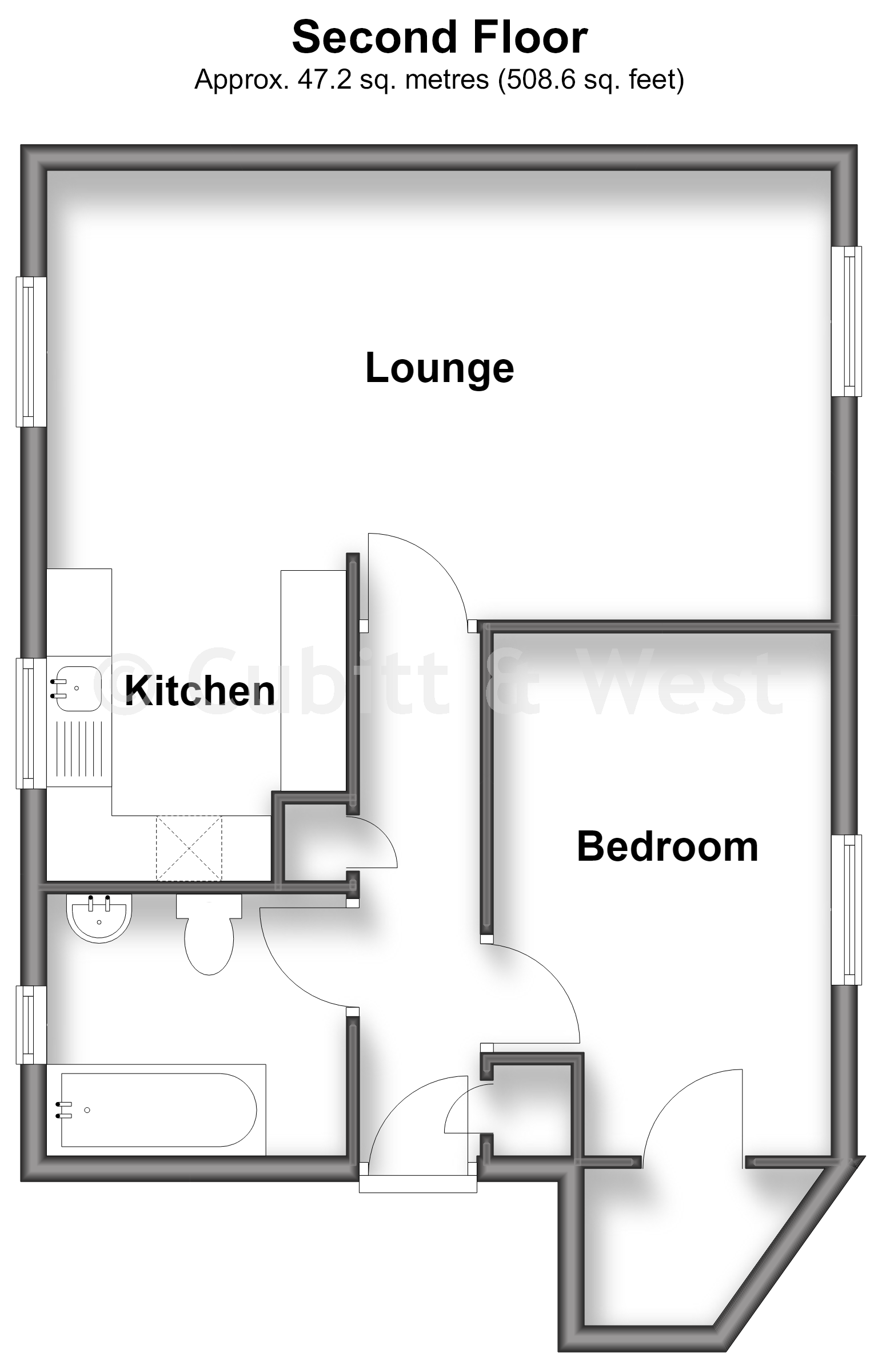 Beresford House, Trafalgar Close, Peacehaven floorplan