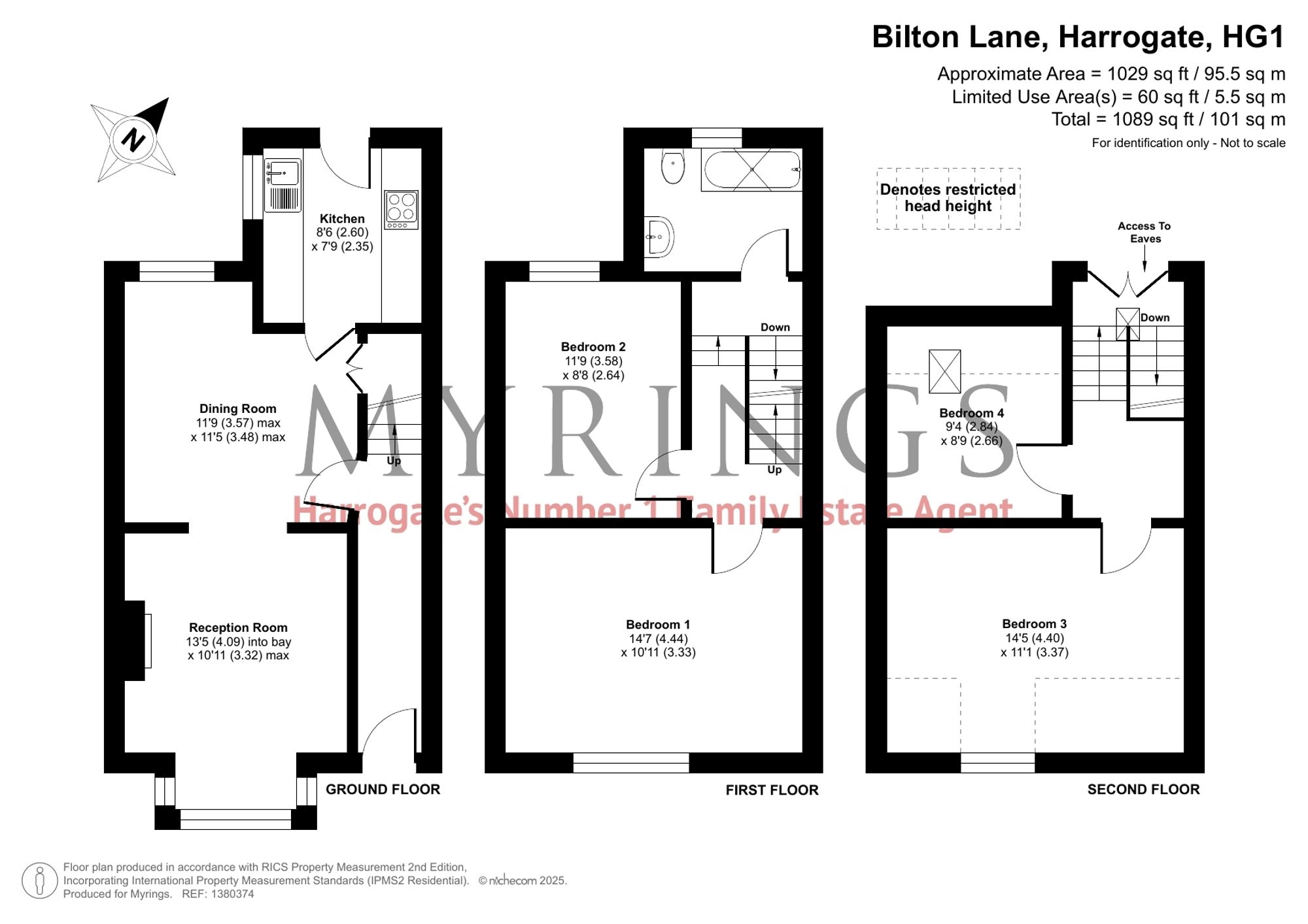17 Bilton Lane, Harrogate floorplan