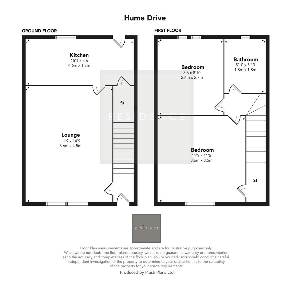 21, Hume Drive, Glasgow floorplan