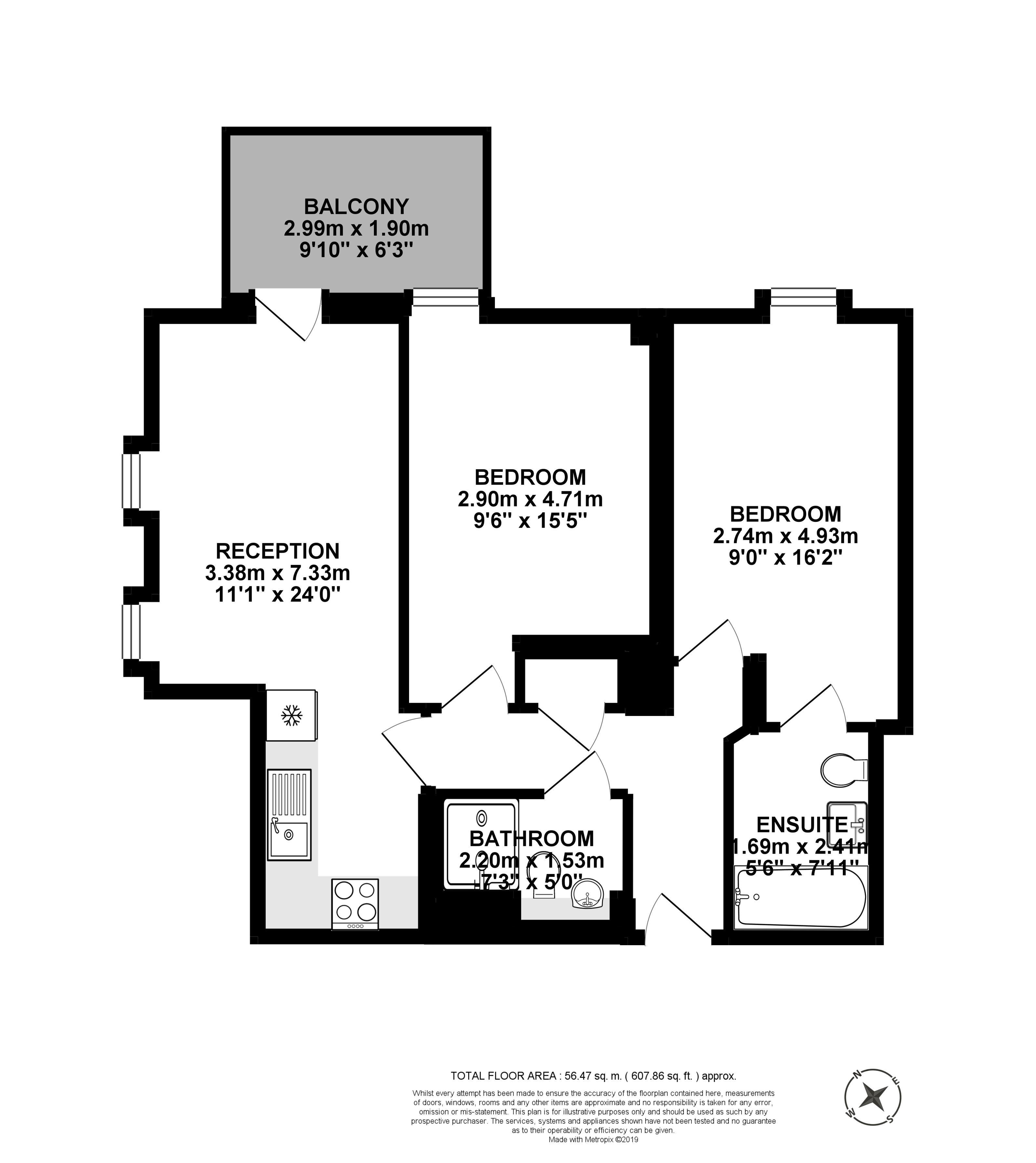 Flat M05, New Century House, 8, Jude Street, London floorplan
