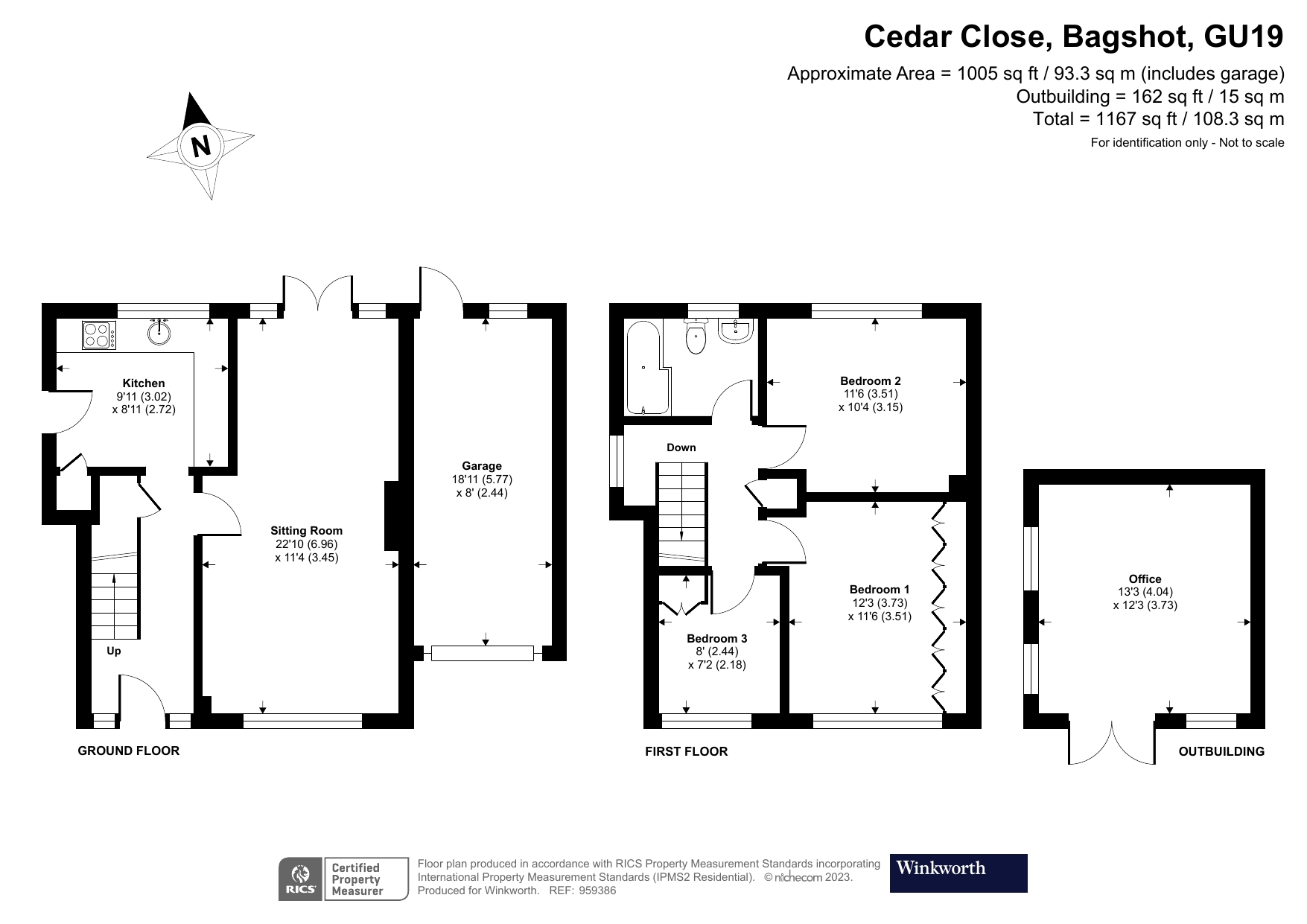 Cedar Close, Bagshot, Surrey GU19, 3 bedroom linkdetached house for