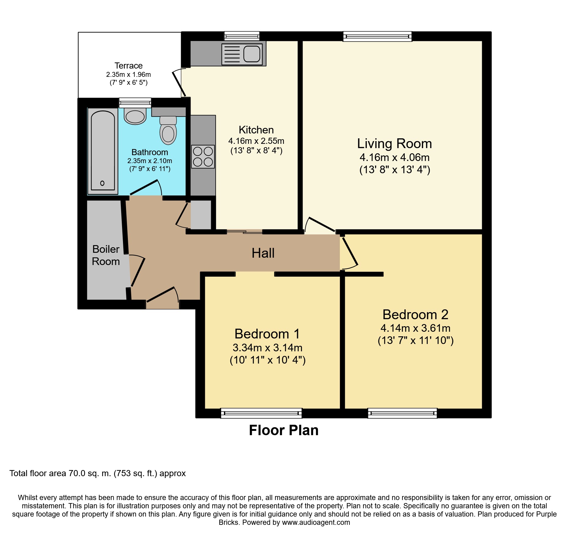 2 Bedrooms Flat for sale in Rawson Street, Battersea SW11