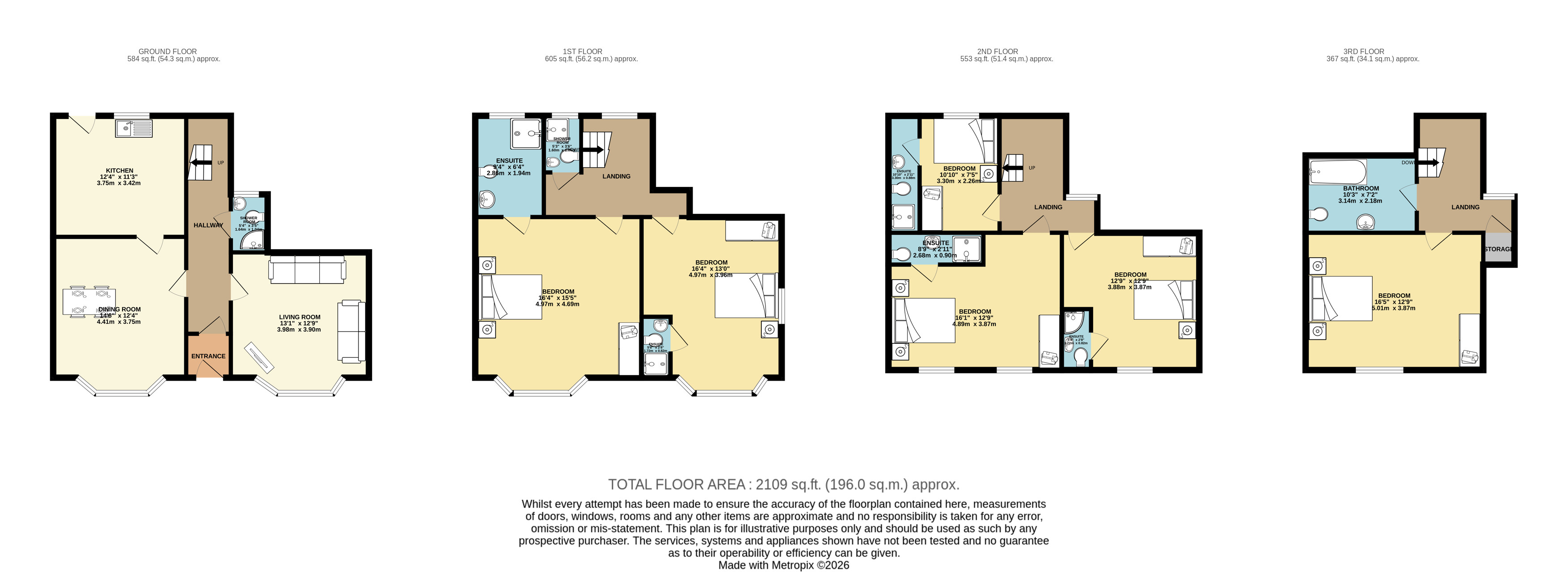 2, South Street, East Riding of Yorkshire floorplan