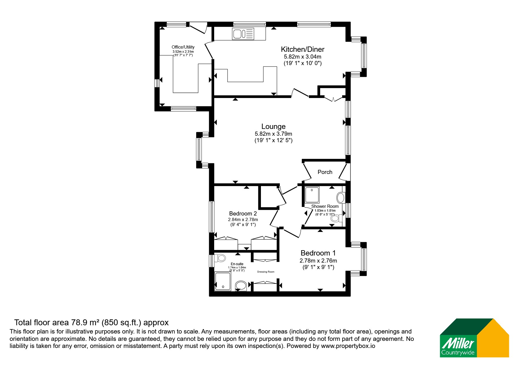 128, Cosawes Park Homes, Truro floorplan