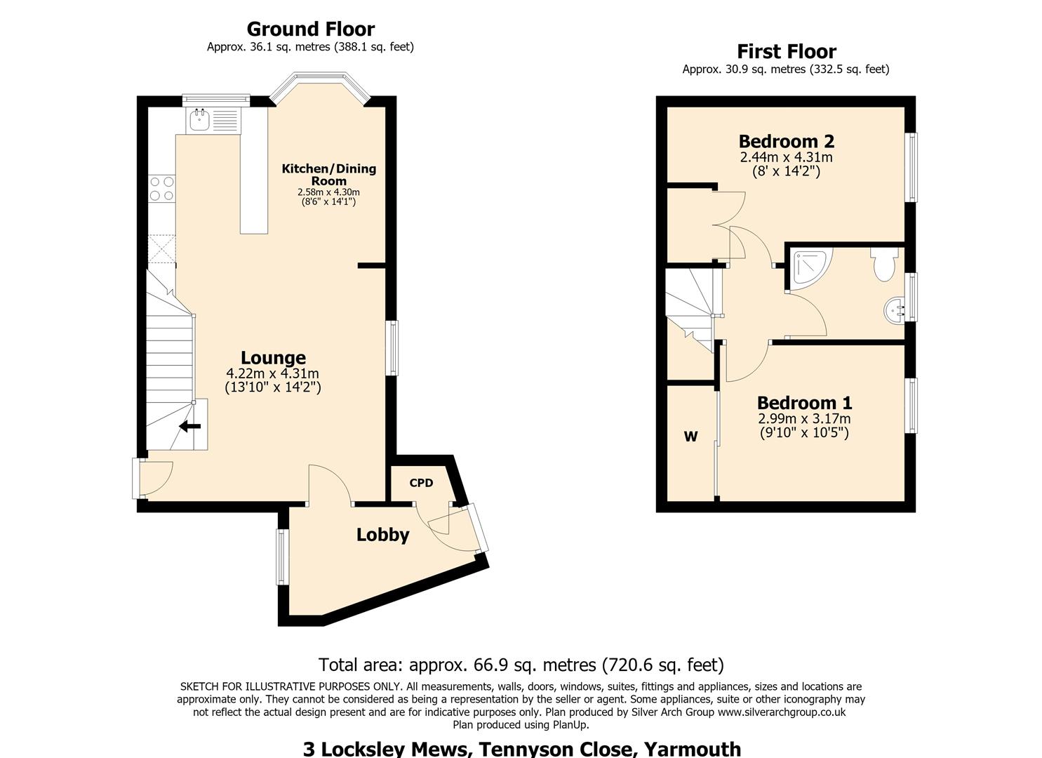 Tennyson Ave, Yarmouth floorplan