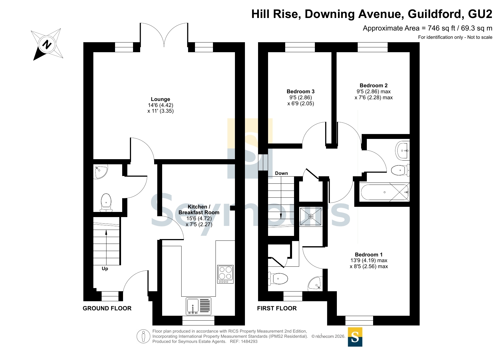 1 Hill Rise,, Downing Avenue, Surrey floorplan