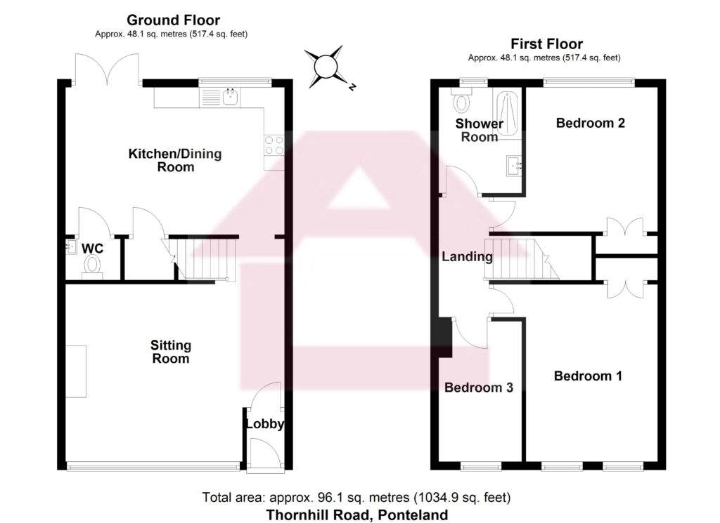 125, Thornhill Road, Newcastle upon Tyne floorplan