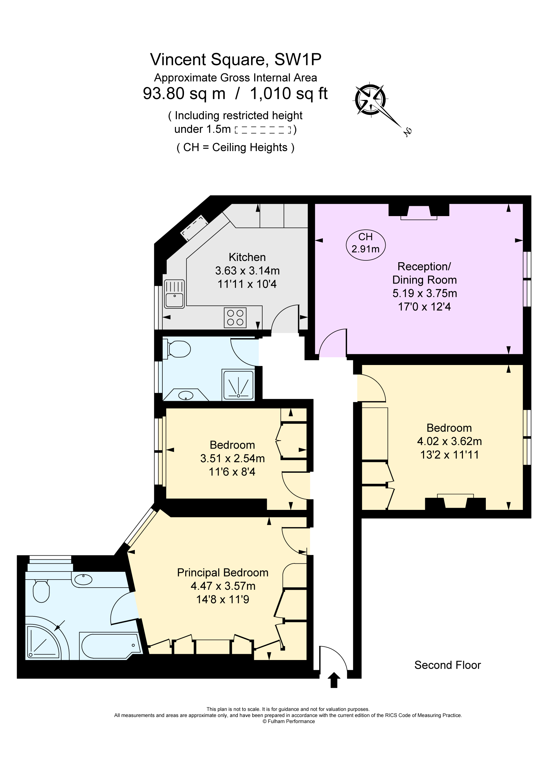 Vincent Square Mansions, Walcott Street, London SW1P, 3 bedroom flat