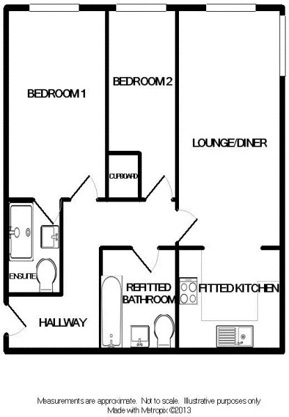 2 Bedrooms Flat for sale in North Road, Crawley, West Sussex. RH10