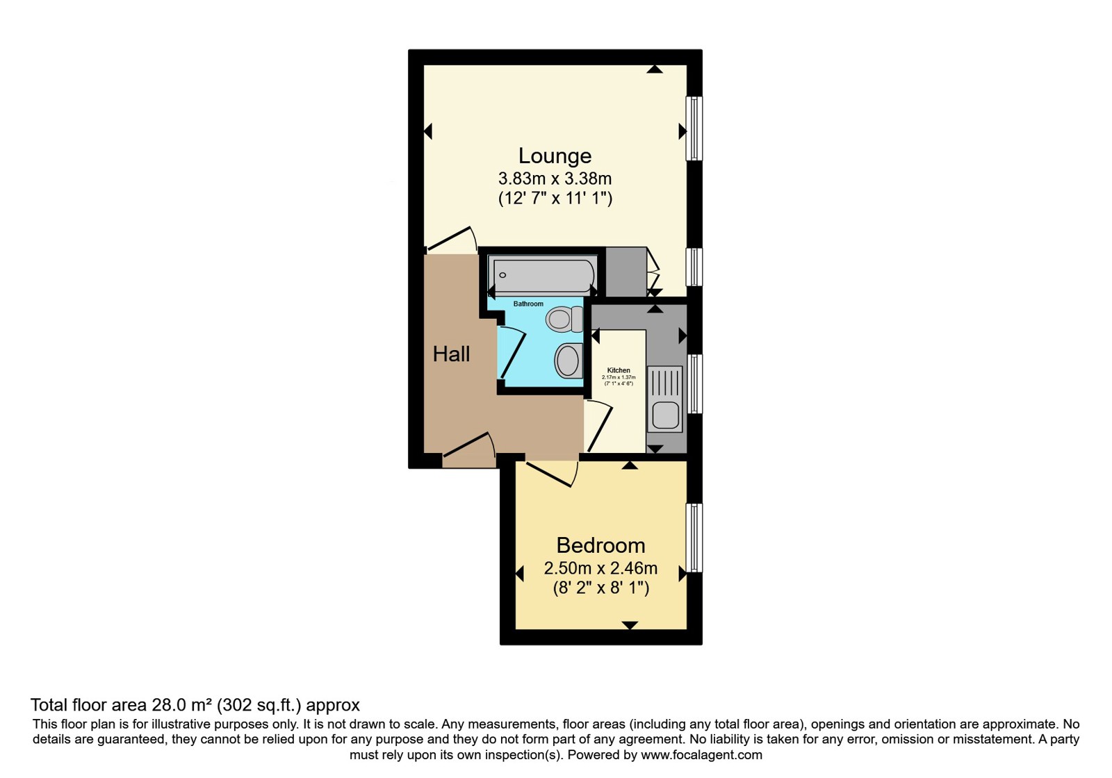 Flat 7, Excelsior Mews Ave,, Fortune Way, Devon floorplan