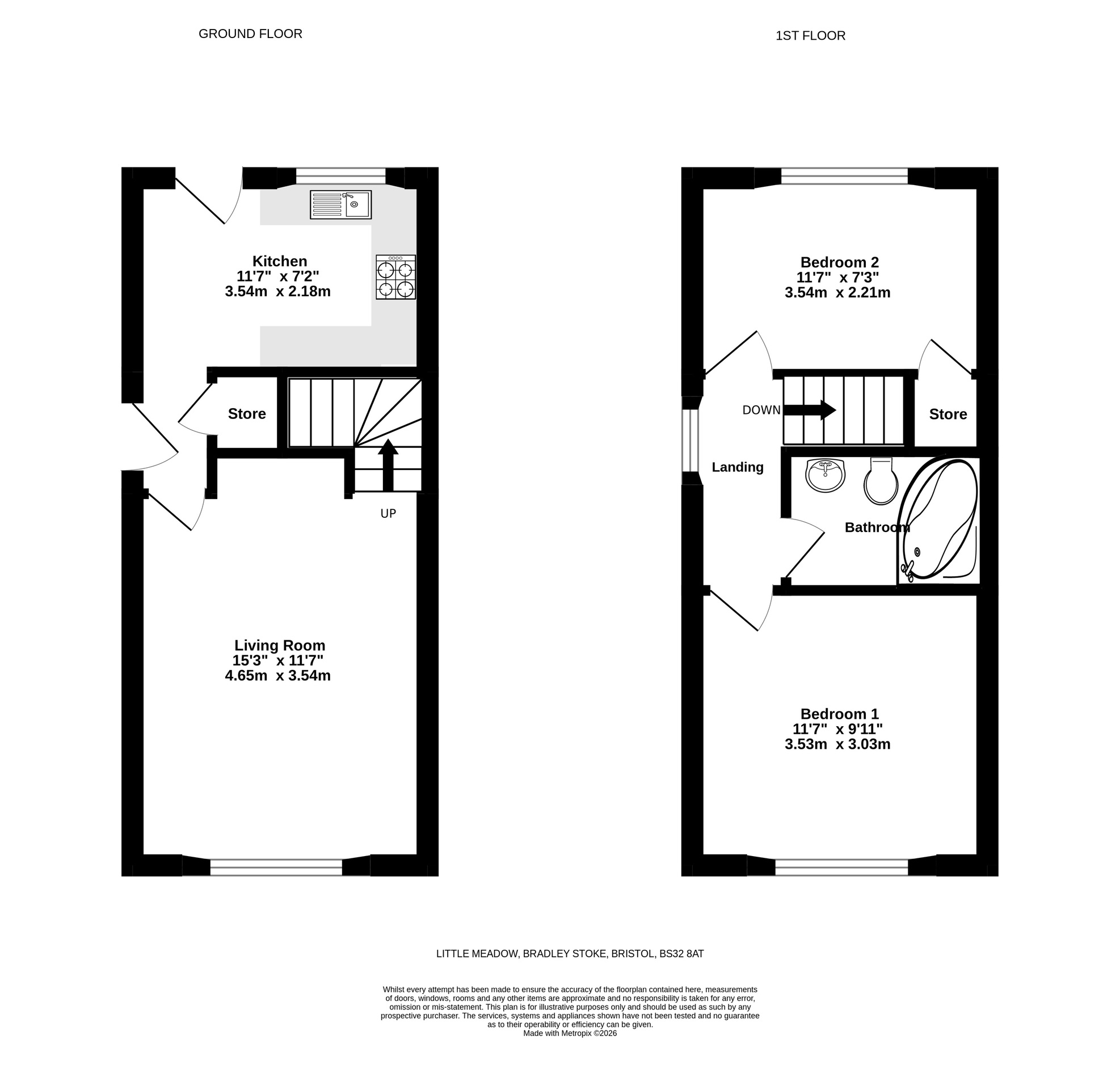 12 Little Meadow, Bristol floorplan
