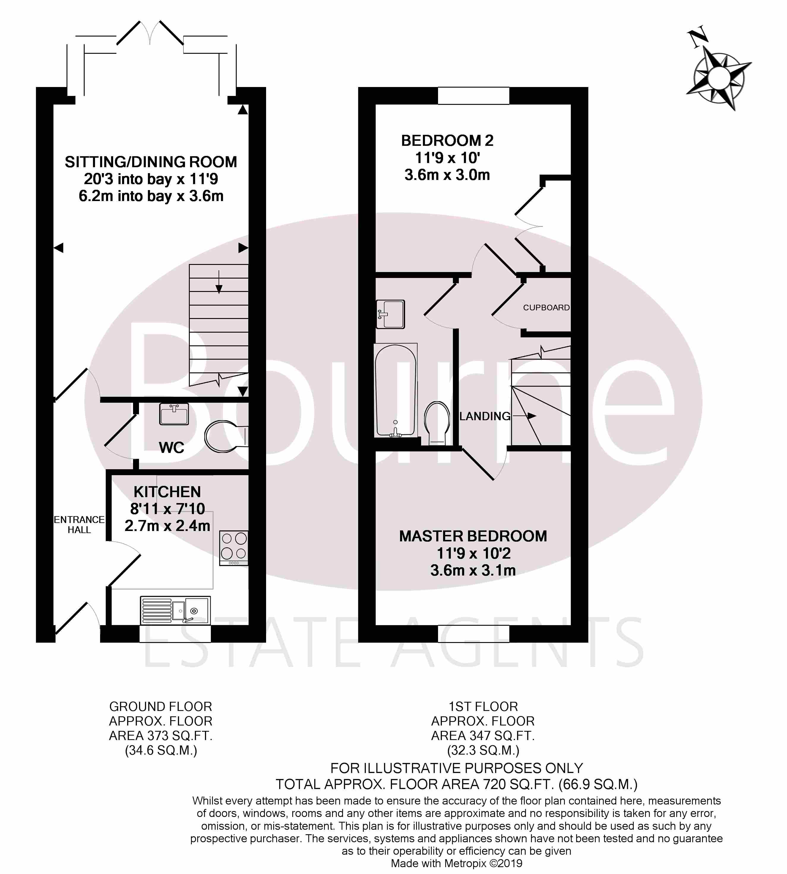 2 Bedrooms Terraced house for sale in Belmont Drive, Four Marks, Hampshire GU34