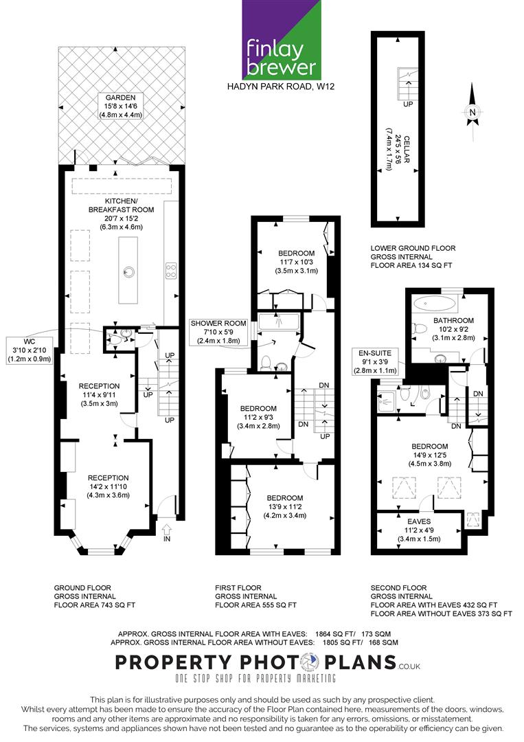 4, Hadyn Park Road, London floorplan