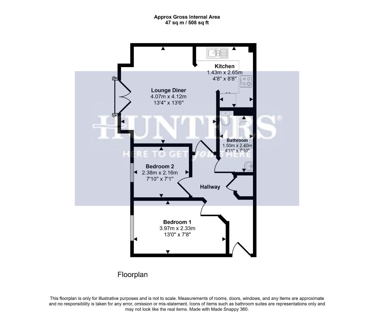 13, Langsett Court, Bradford floorplan
