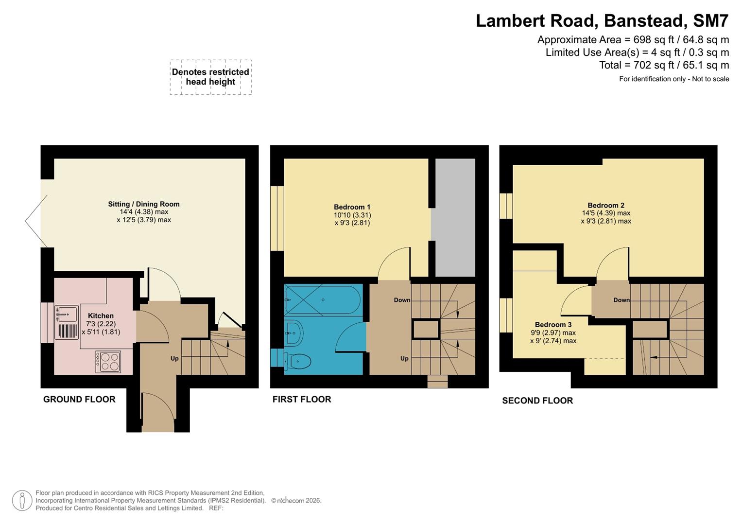 4, Neville Close, Banstead floorplan