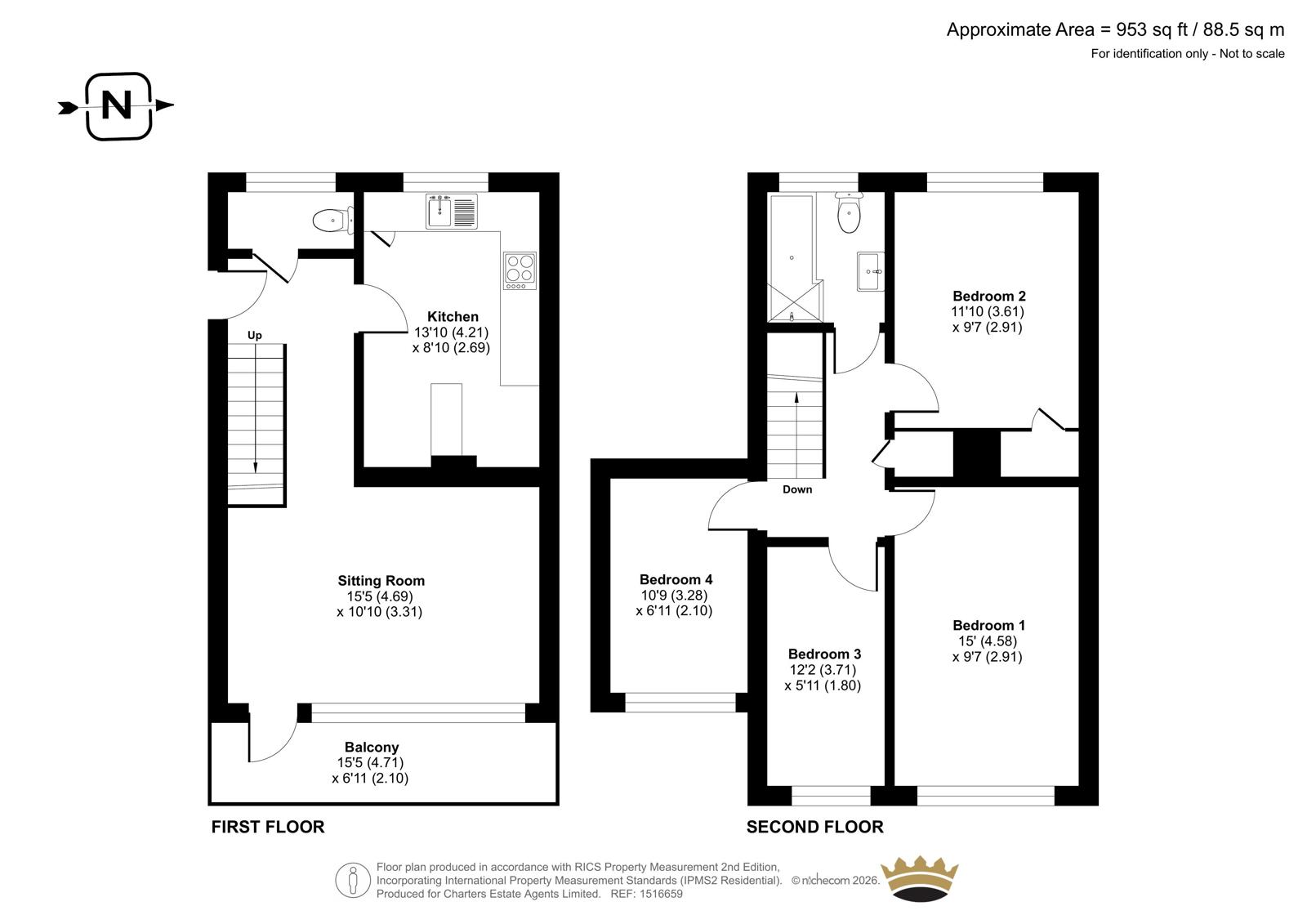 42, Castle Way, Hampshire floorplan