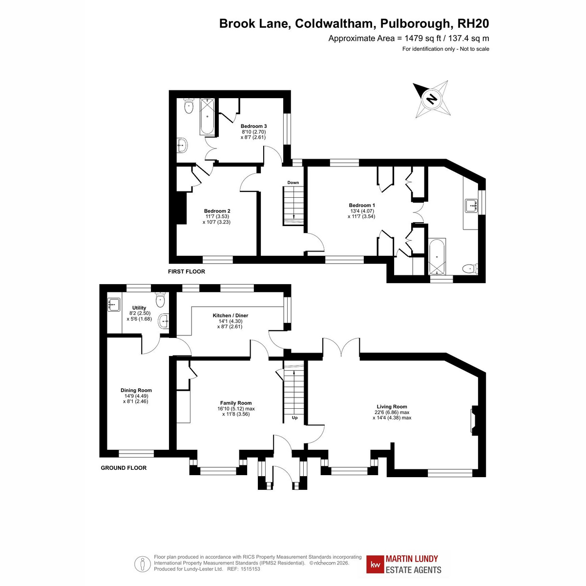 Brook House, Brook Lane, Coldwaltham floorplan