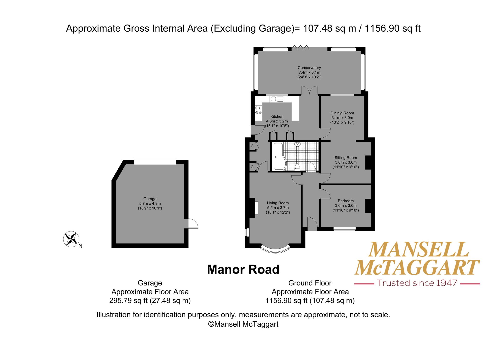 9 Manor Road, Lancing floorplan