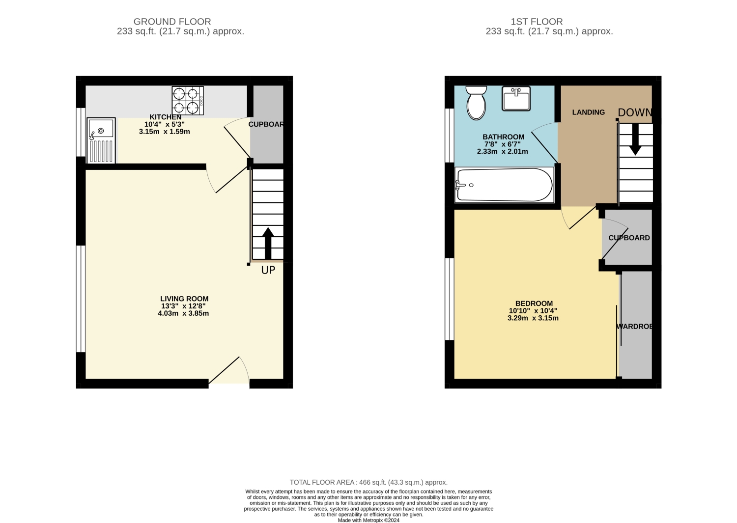 13, Hyde Close, Newport Pagnell floorplan