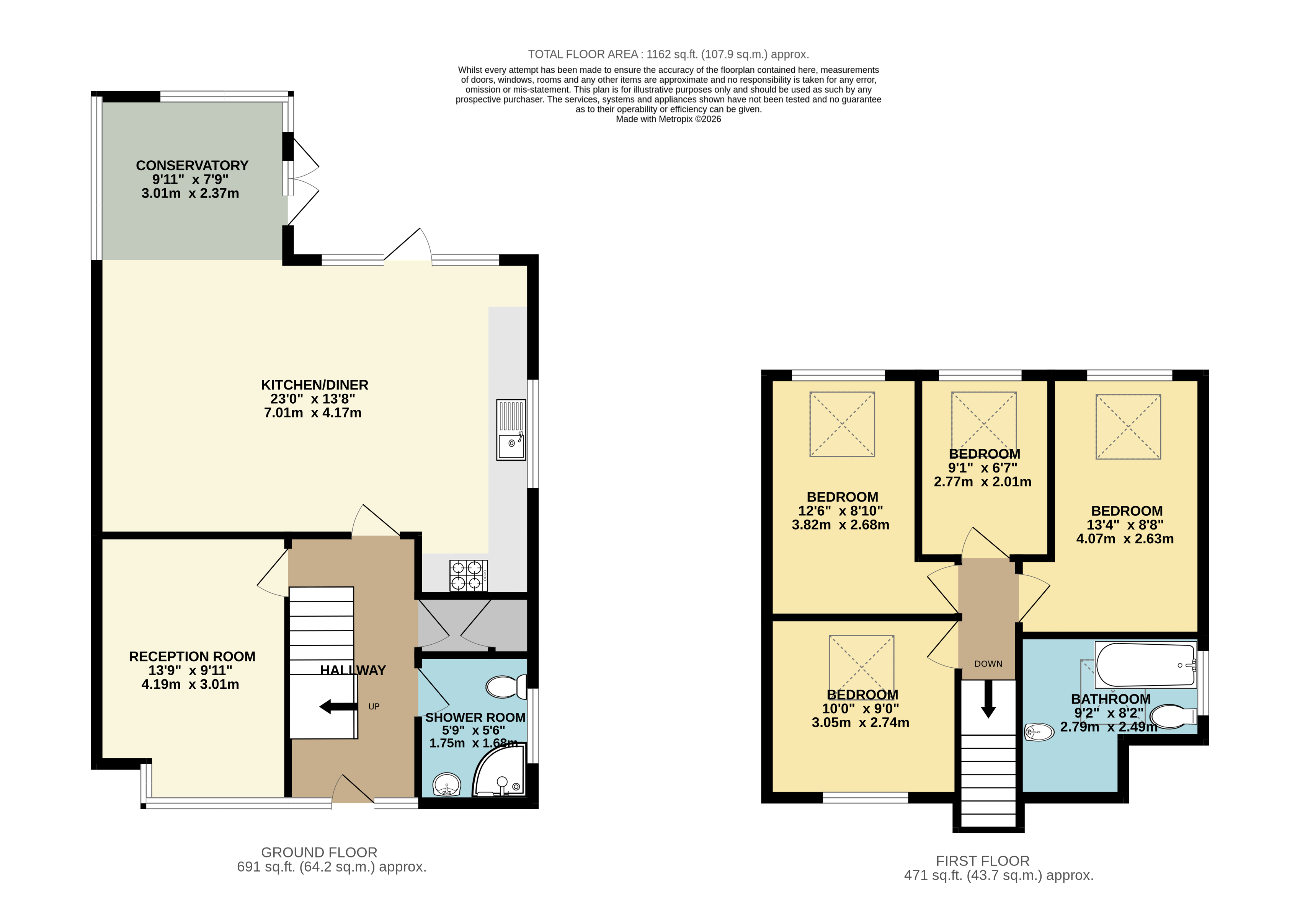 176, Wellington Hill West, Bristol floorplan