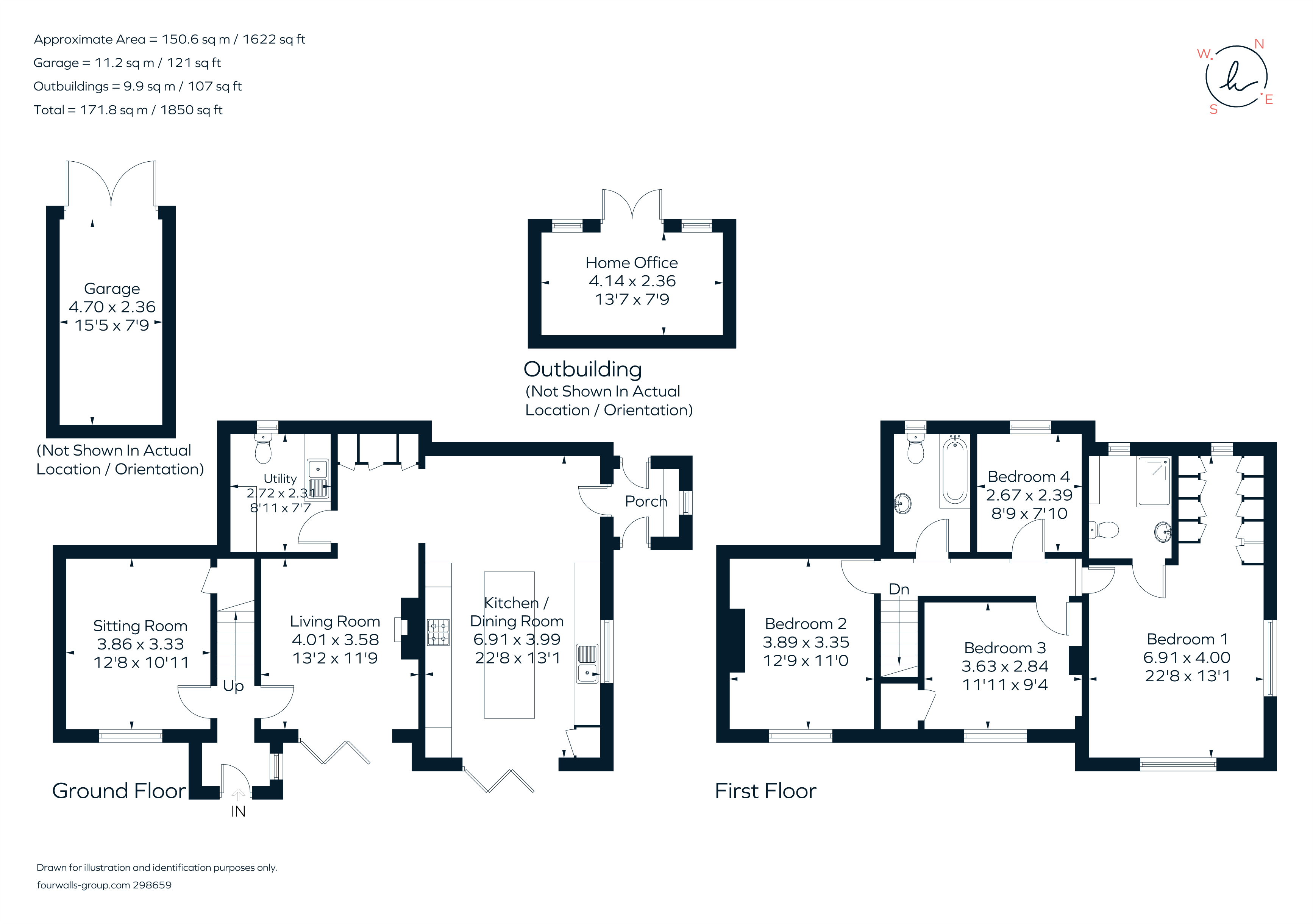 Loseley Lane, Liphook, Hampshire GU30, 4 bedroom semidetached house