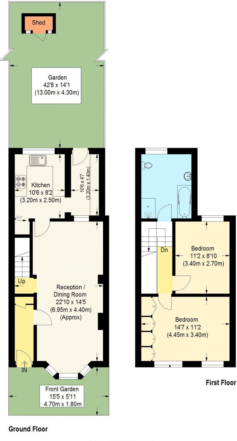 2 Bedrooms Terraced house for sale in Lea Road, Enfield EN2