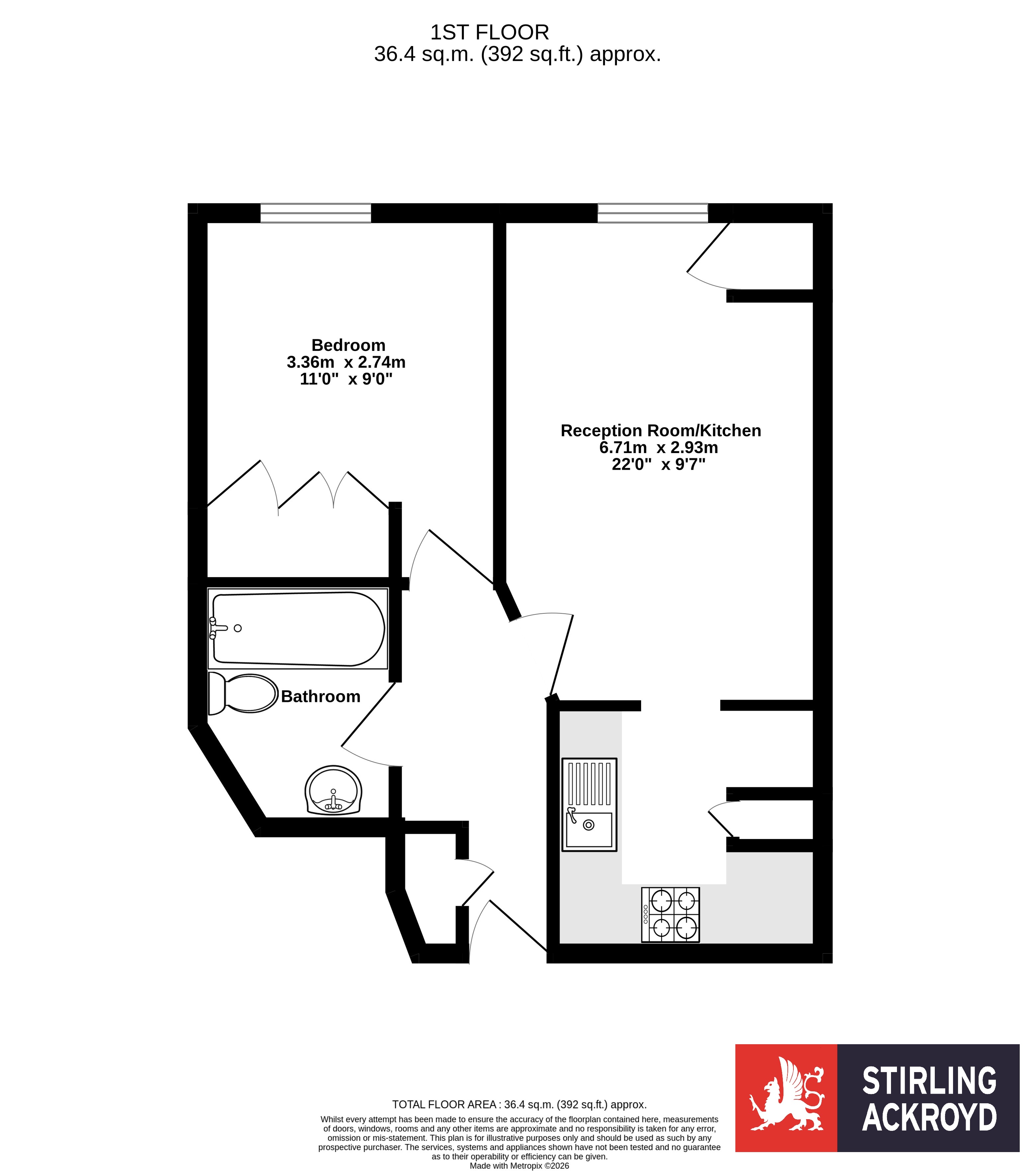 Flat 4, Michell House, 91, Heath Road, Twickenham floorplan