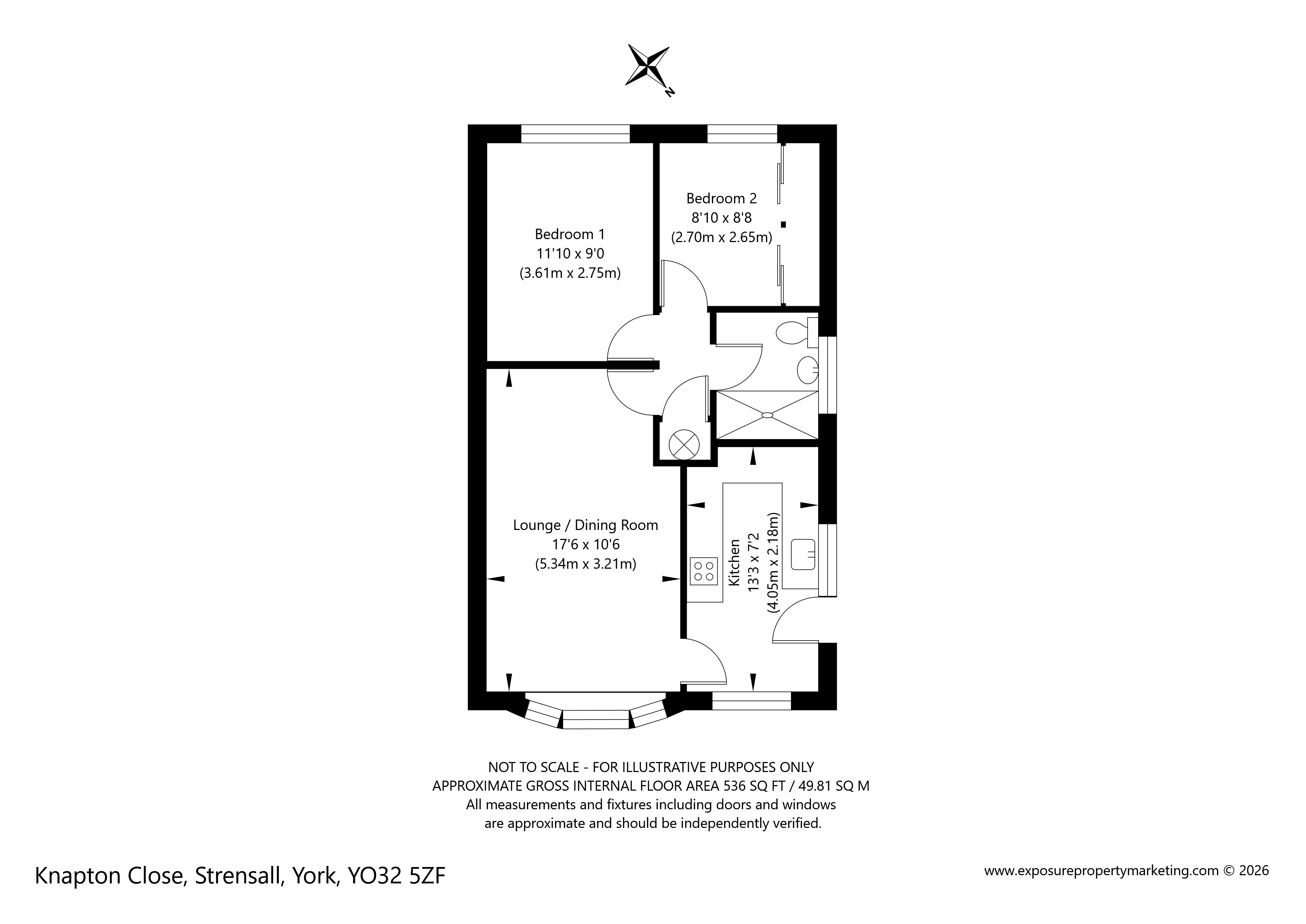 20, Knapton Close, York floorplan