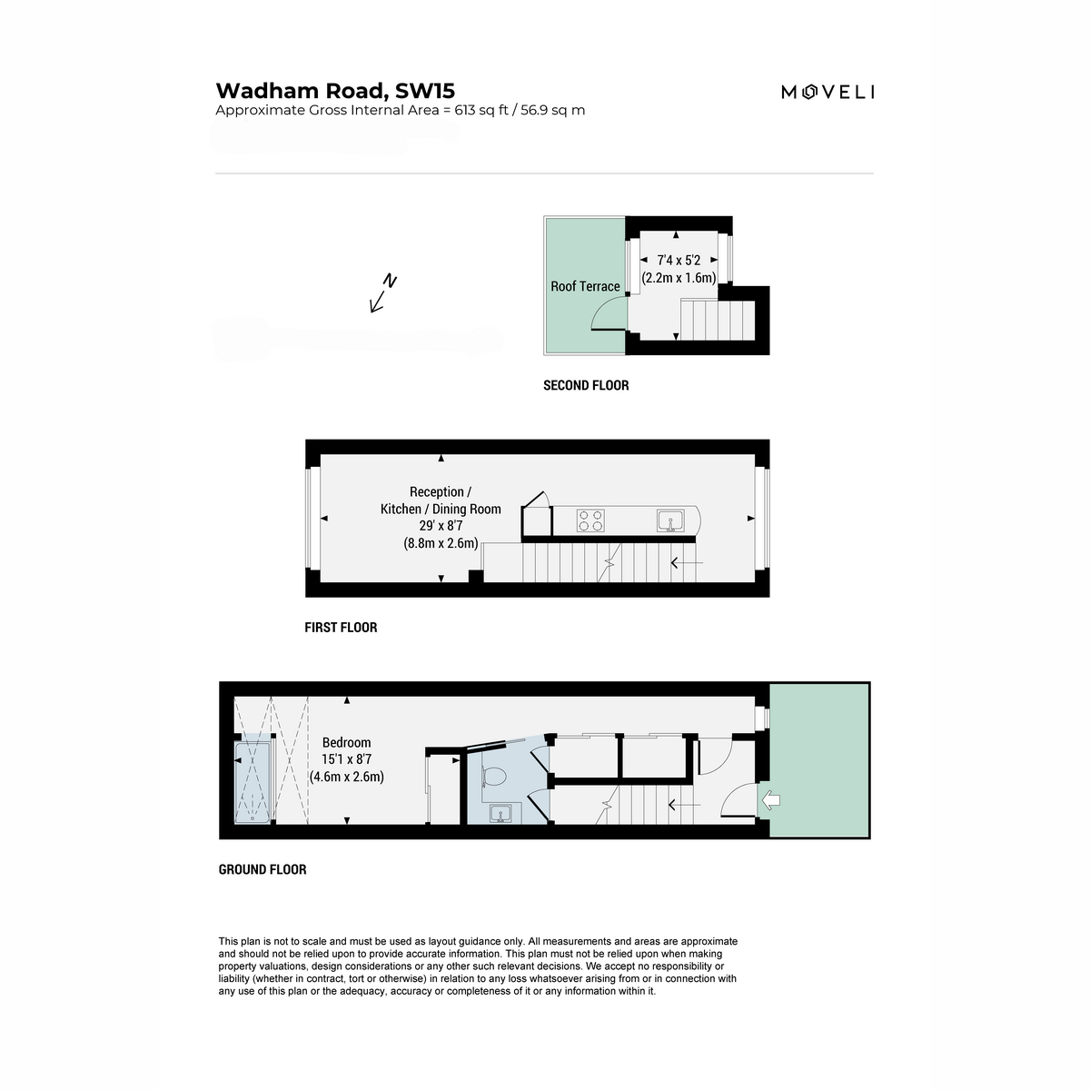 65a, Wadham Road, London floorplan