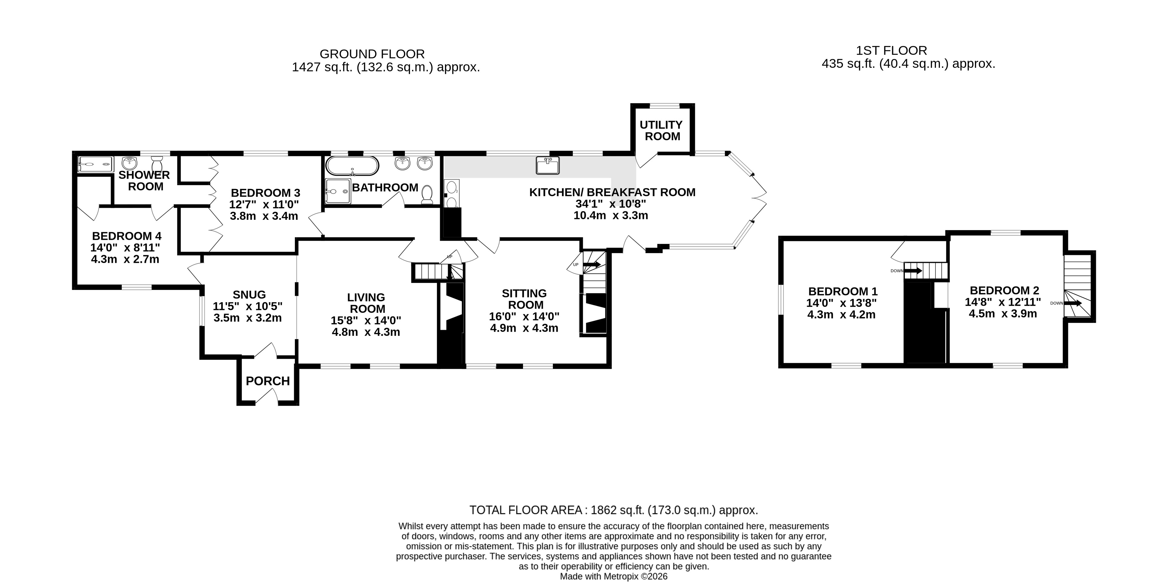 Yew Tree Cottage, School Lane, Colchester floorplan