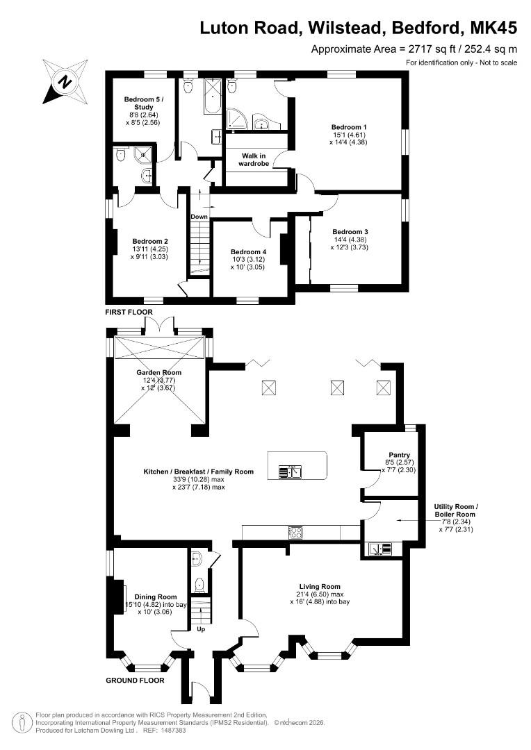 Woodlands, 37, Luton Road, Wilstead floorplan