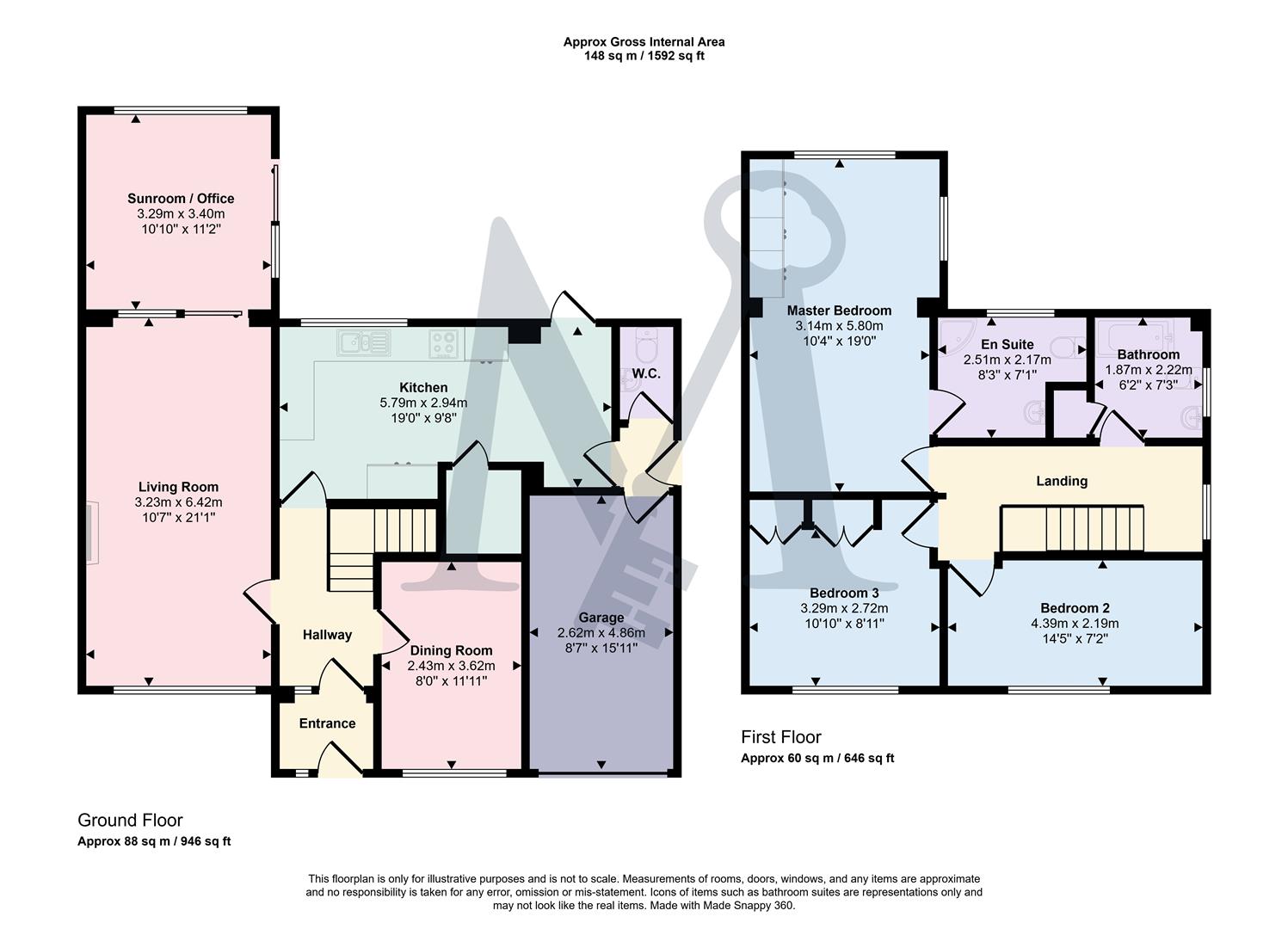 14, Beaumont Green, Coalville floorplan
