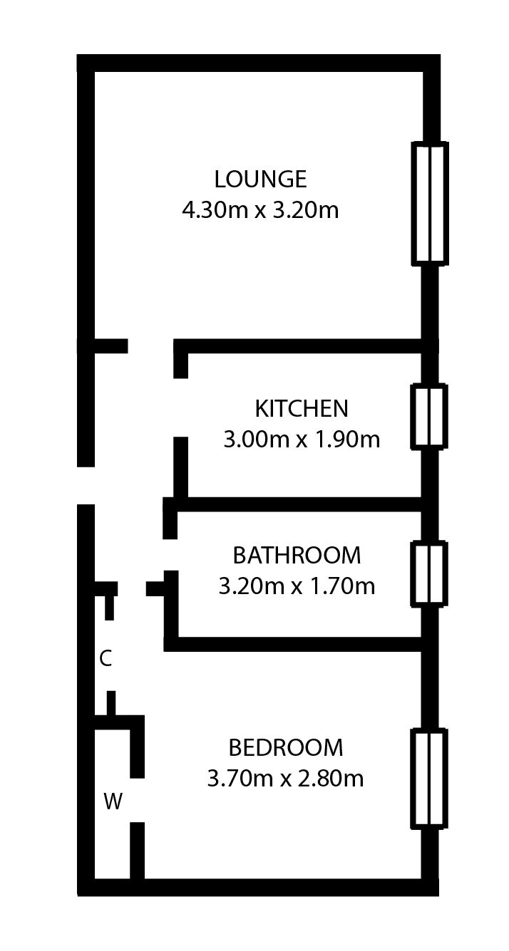 1 Bedrooms Flat for sale in 23A, Baker Street, Stirling FK8