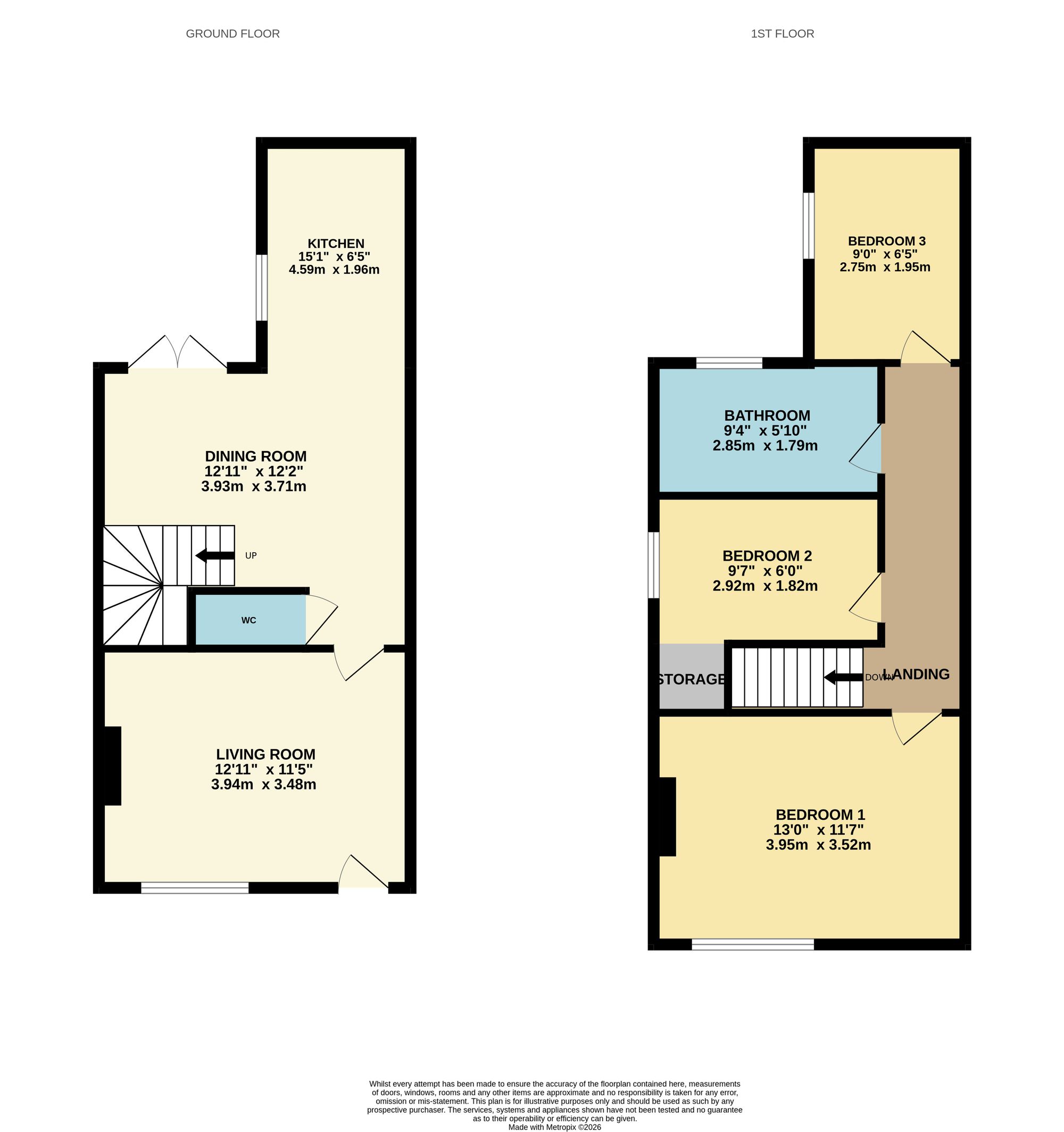 11 Alfred Street, Nottingham floorplan
