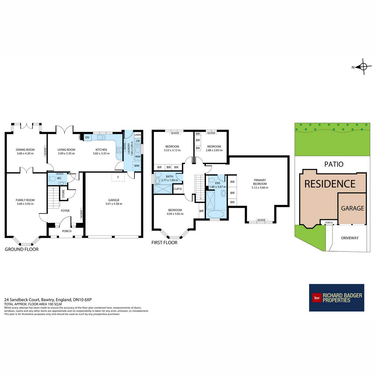 24, Sandbeck Court, Doncaster floorplan
