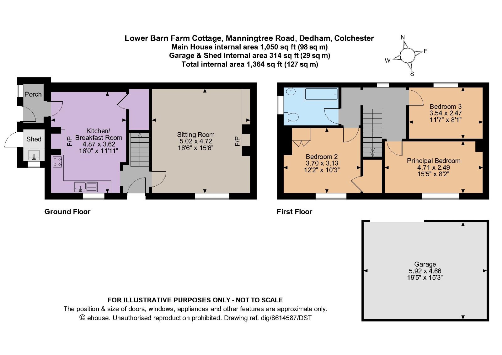 3, Lower Barn Farm Cottage, Dedham floorplan