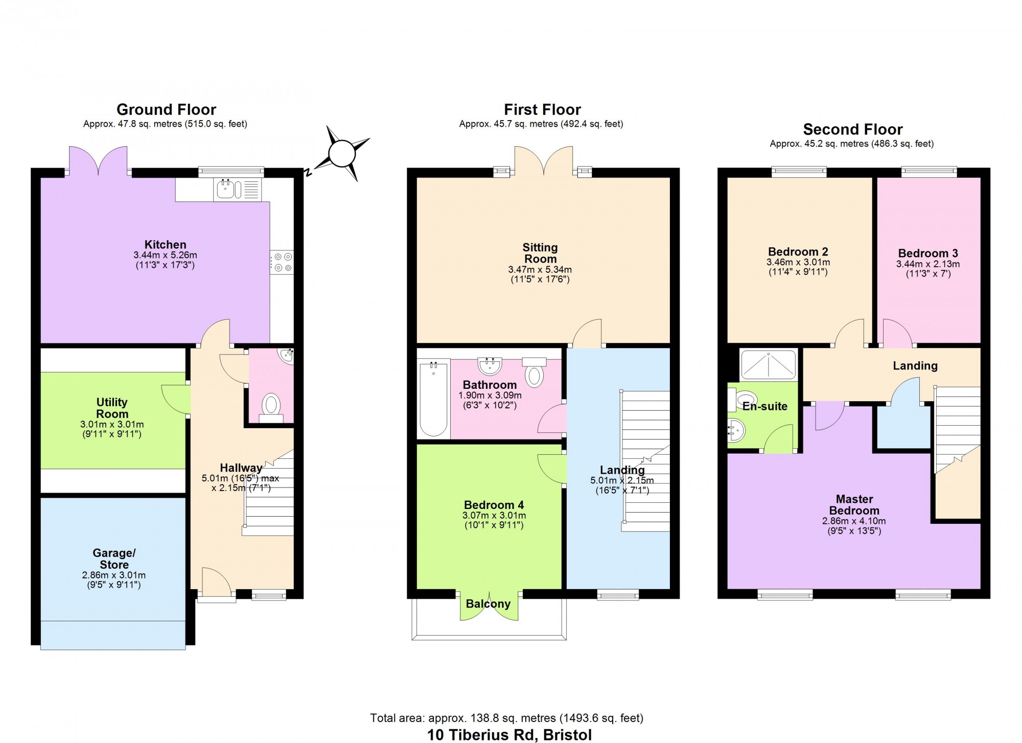 4 Bedrooms Town house for sale in Tiberius Road, Keynsham BS31