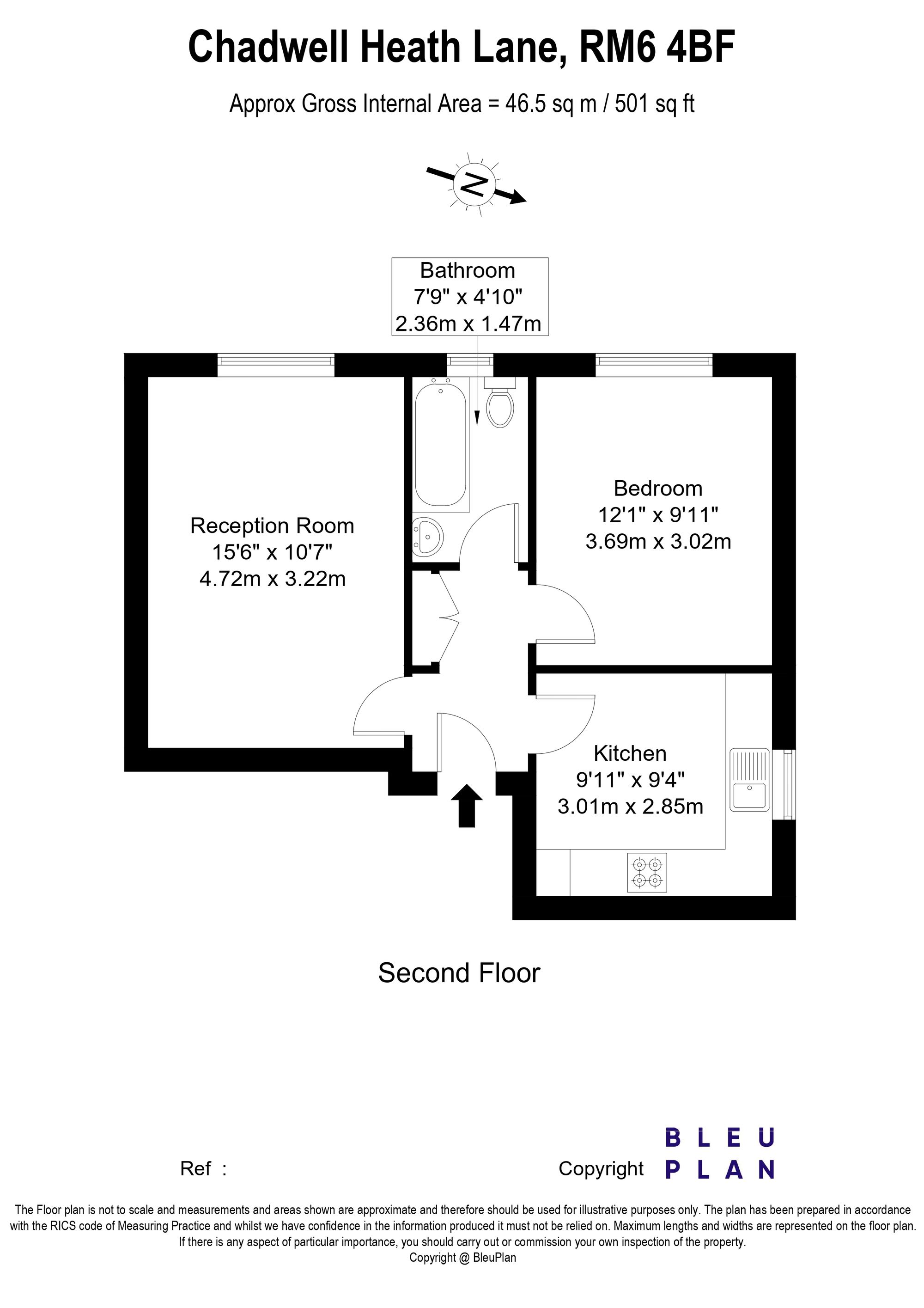 9 Chadview Court Chadwell Heath Lane, Romford floorplan