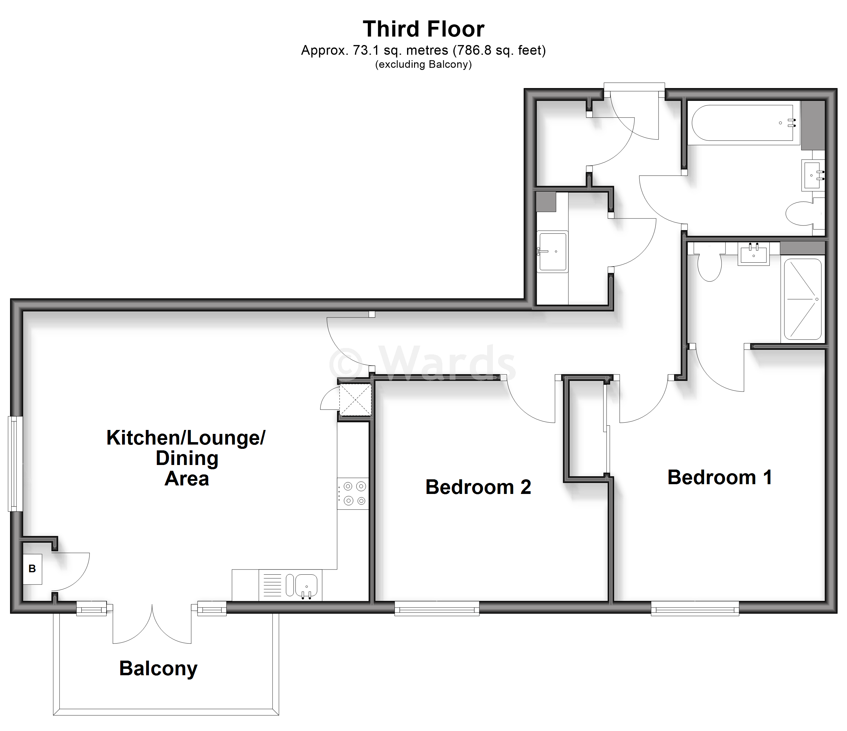 Anchor House, Glenway Road, Rochester floorplan