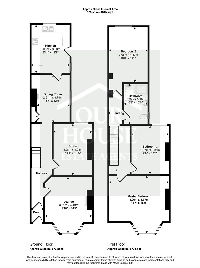 133, Cliff Road, Hornsea floorplan