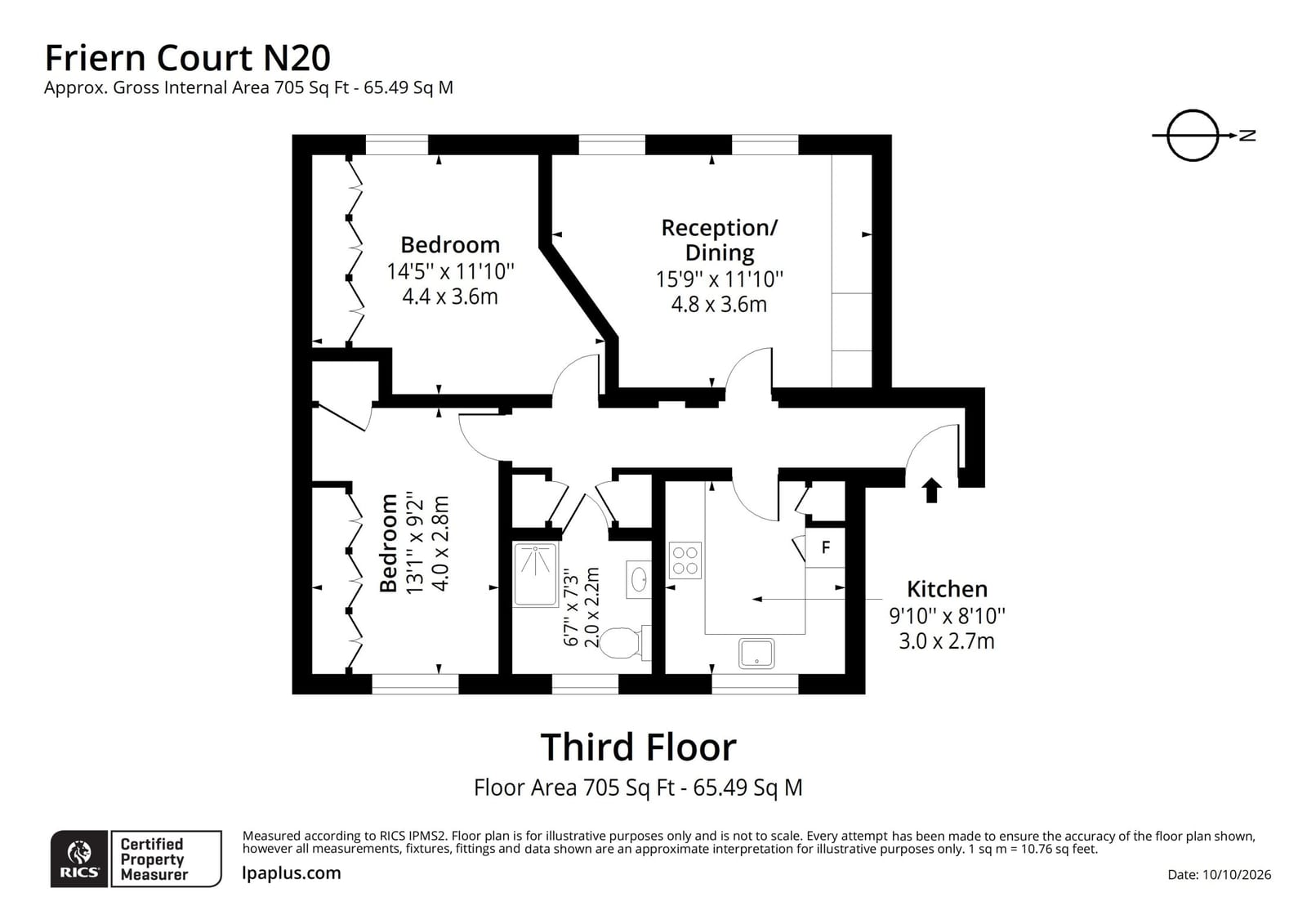 Friern Barnet Lane, London floorplan