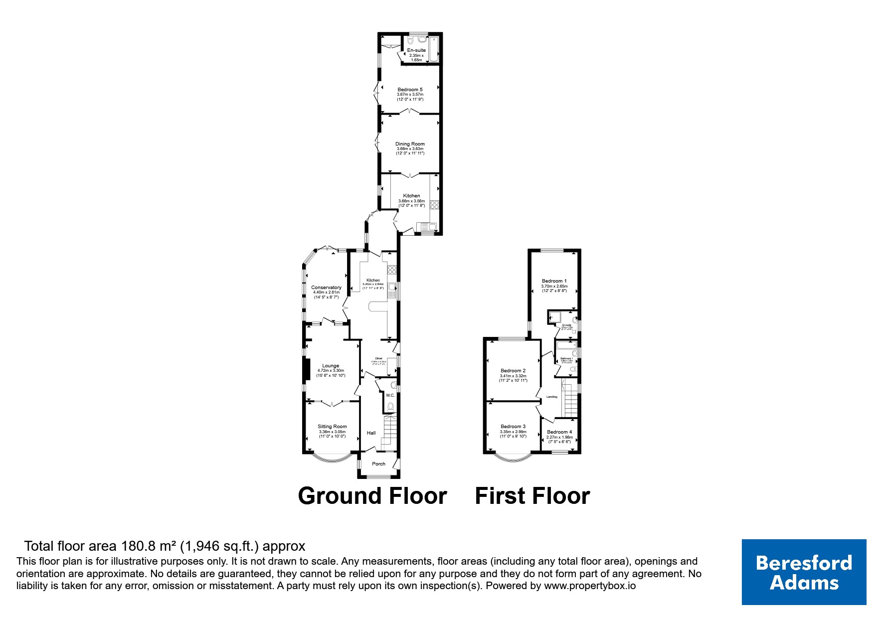 38, Warren Drive, Conwy floorplan