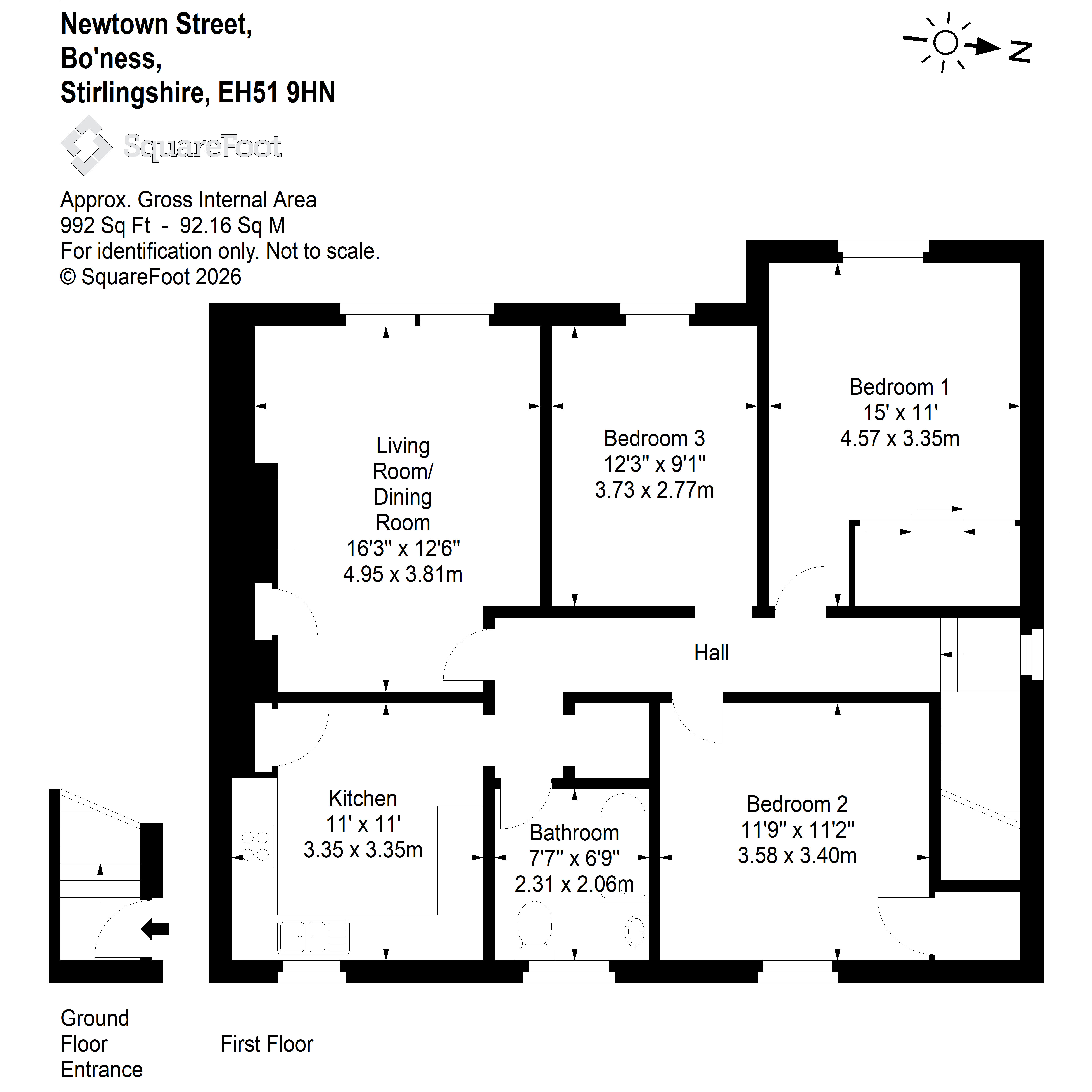 31, Newtown Street, Bo'ness, Stirlingshire, EH51 floorplan