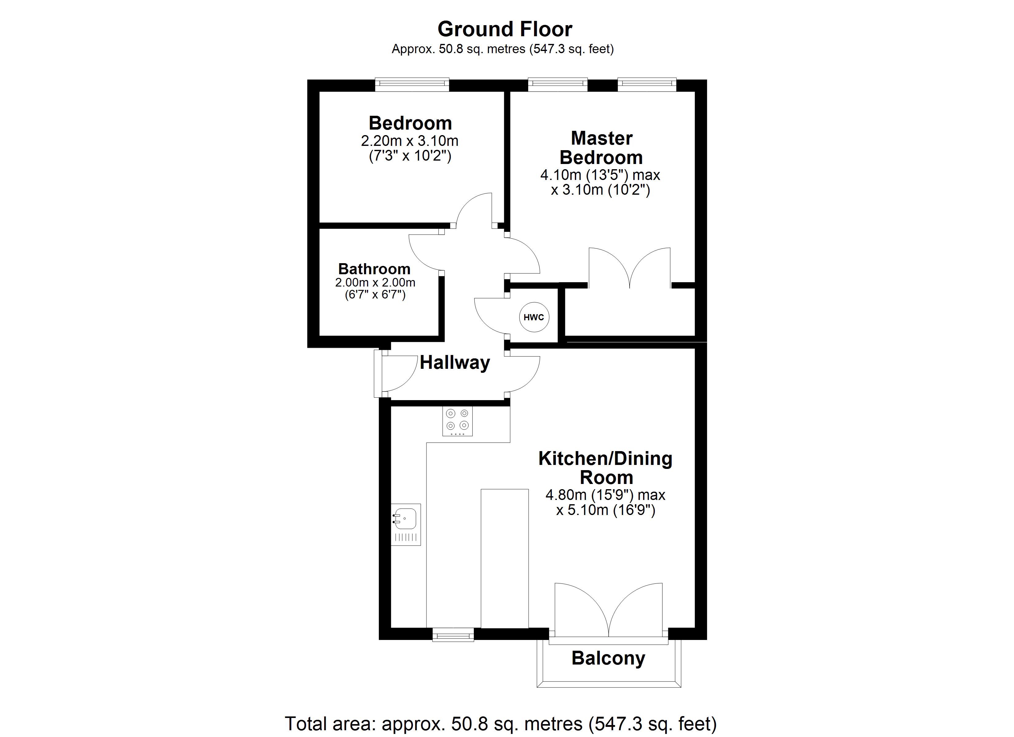 2 Bedrooms Flat for sale in Turlow Court, Leeds LS9