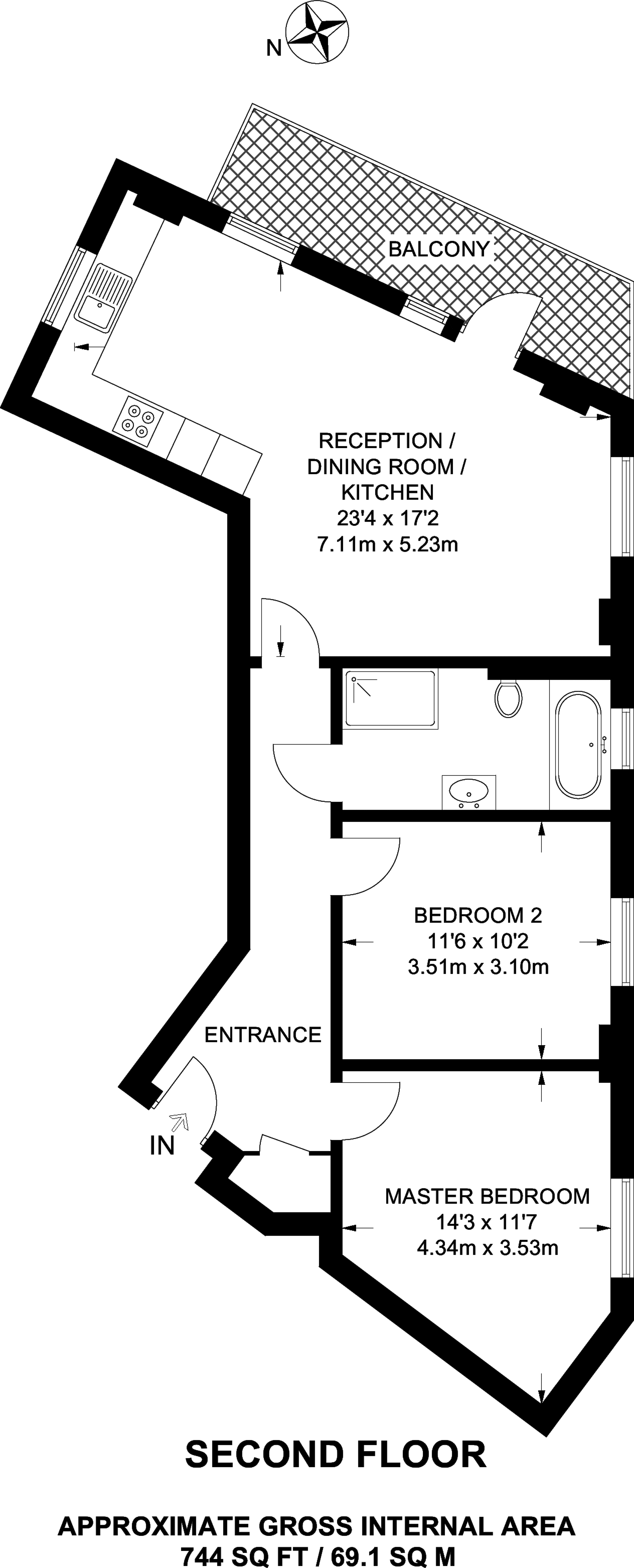 2 Bedrooms Flat to rent in Williams Way, Wembley HA0