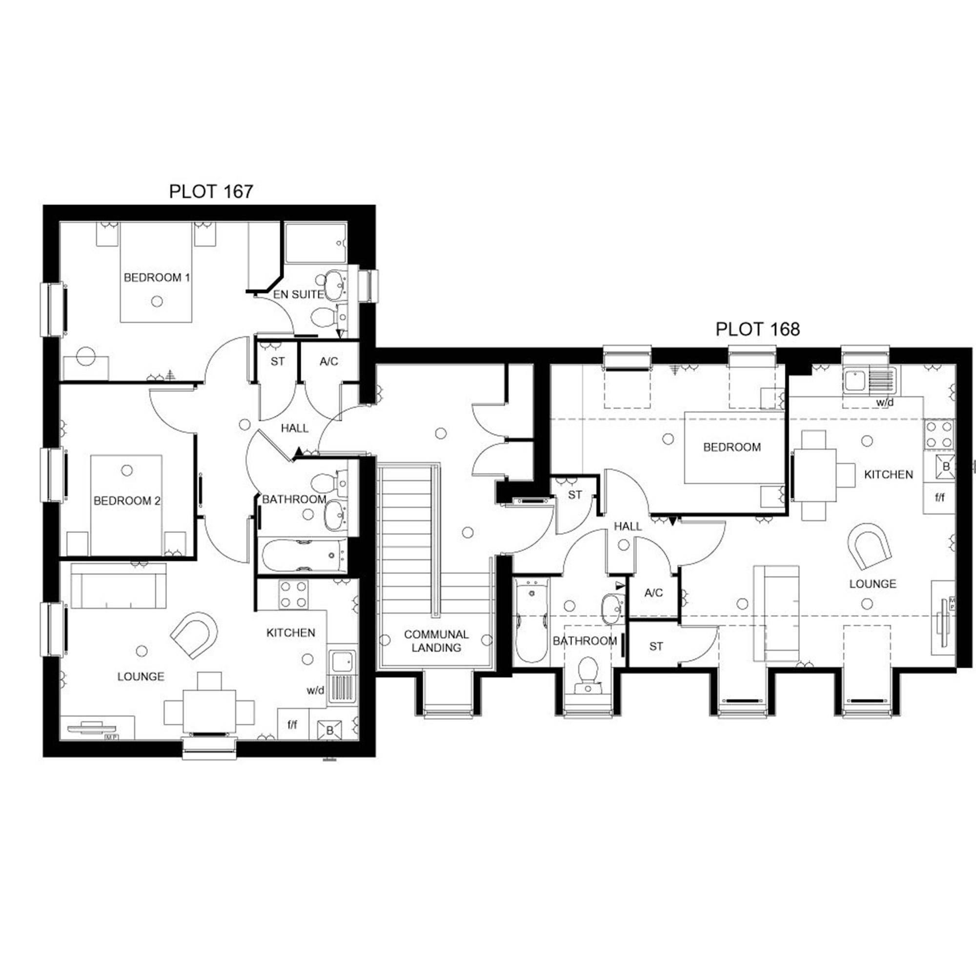 2 Bedrooms Flat for sale in 
