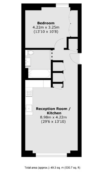 Apartment 3.4, Dominion House, 59 Bartholomew Close, London floorplan