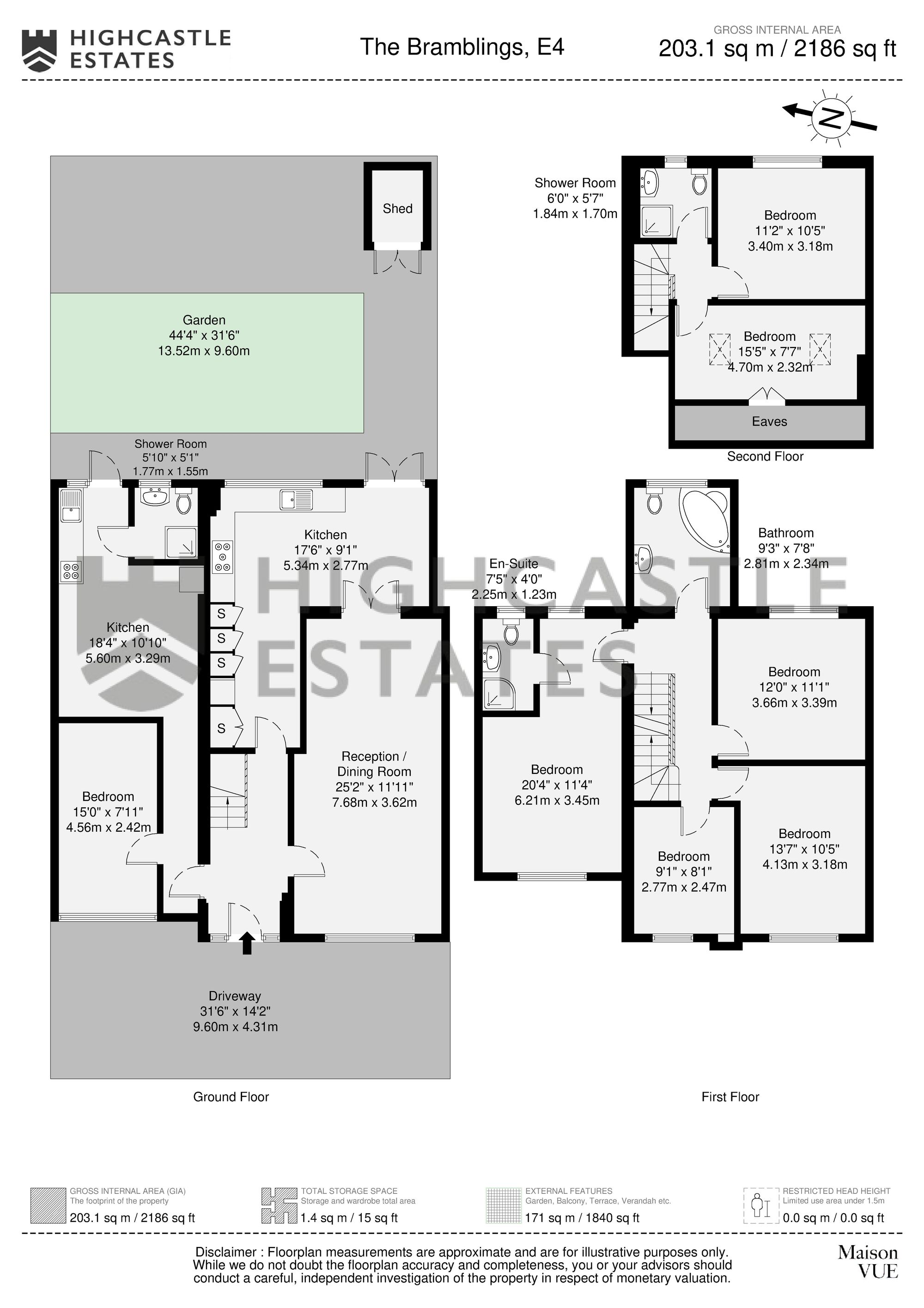 61 The Bramblings, London floorplan