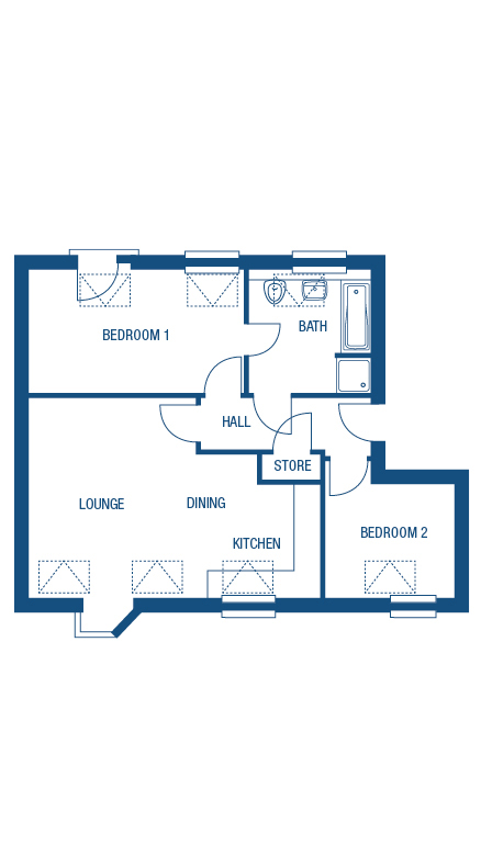 2 Bedrooms Flat for sale in Lock Court, Upper Cambrian Road, Chester CH1